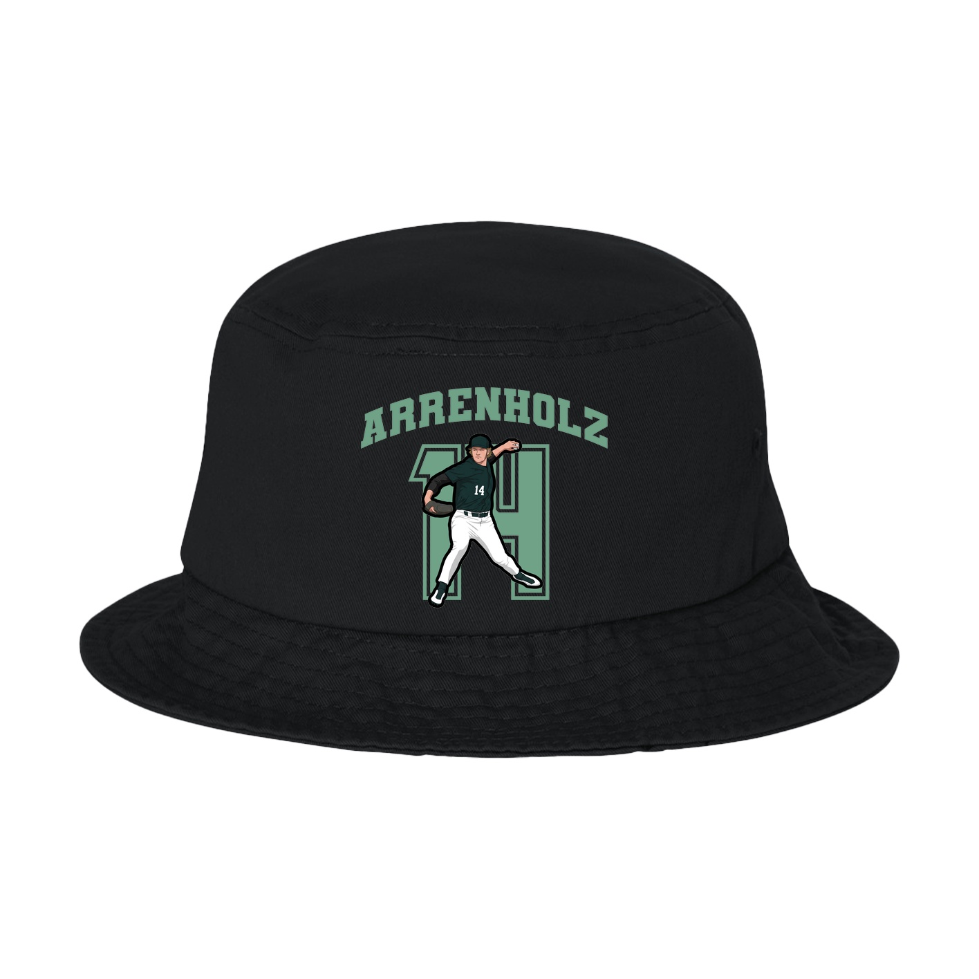 Bucket Cap — Number in Black
