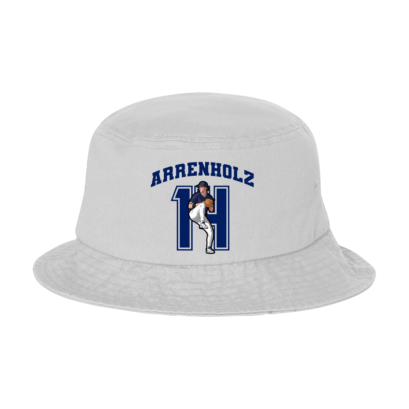 Bucket Cap — Number in White
