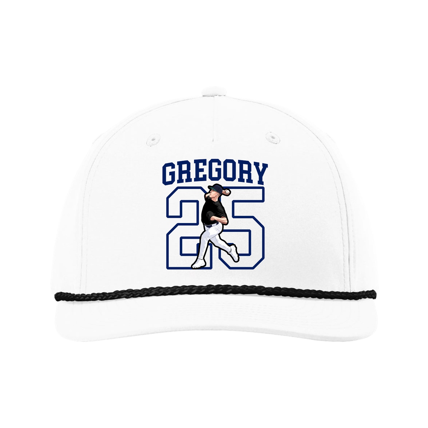 Five-Panel Classic Rope Cap — Shirsey in White
