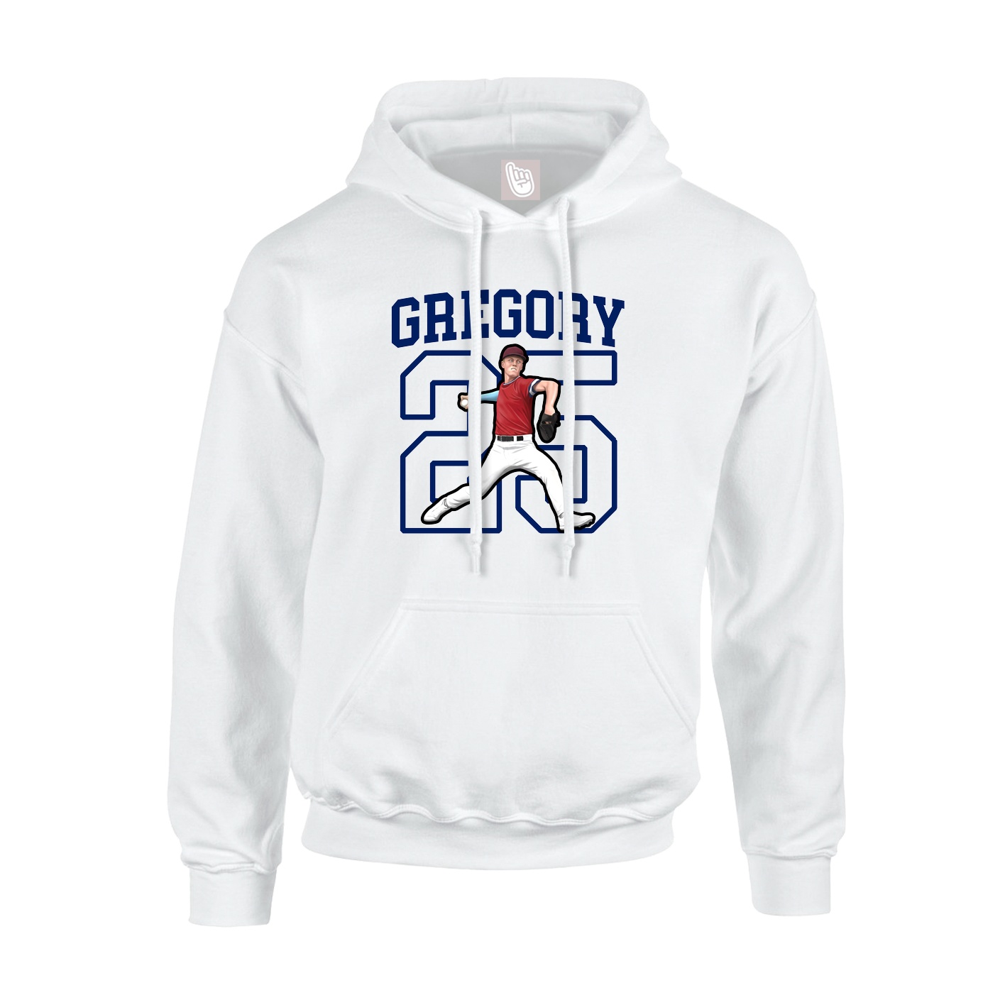 Hoodie — Shirsey in White