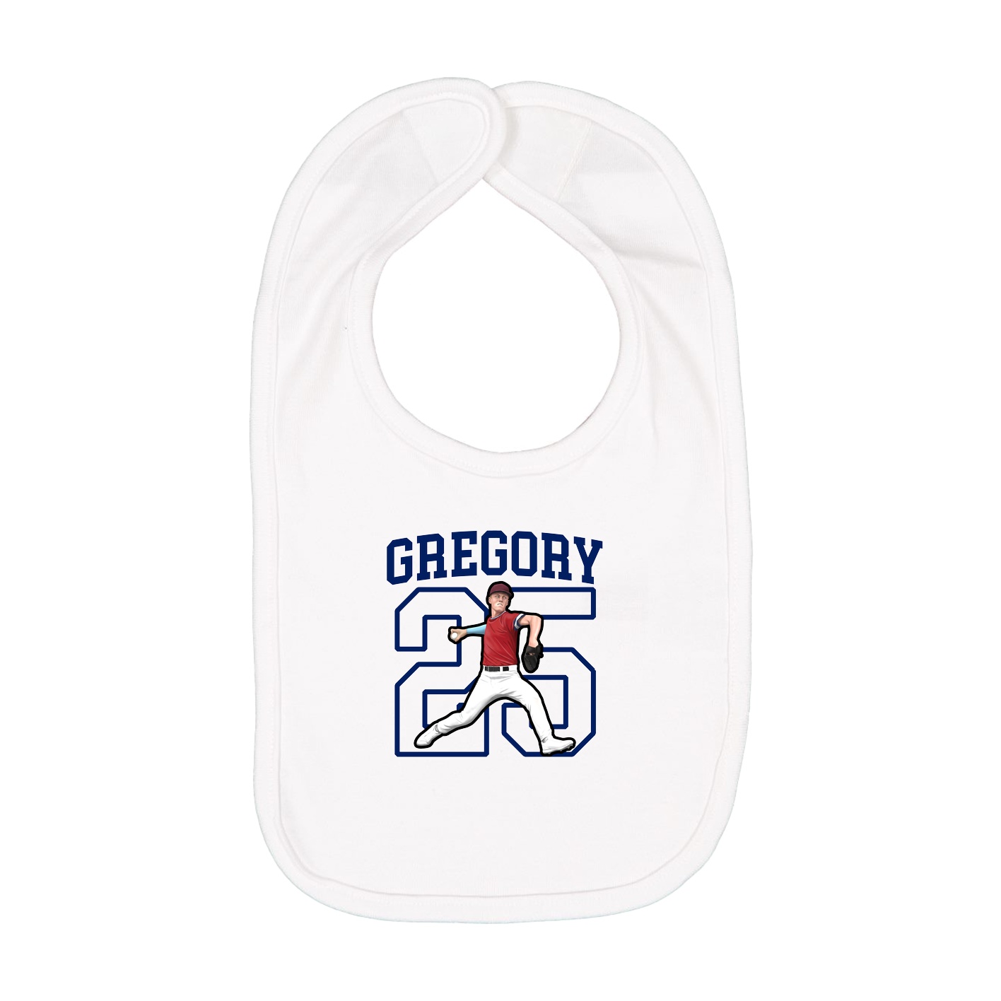 Infant Bib — Shirsey in White