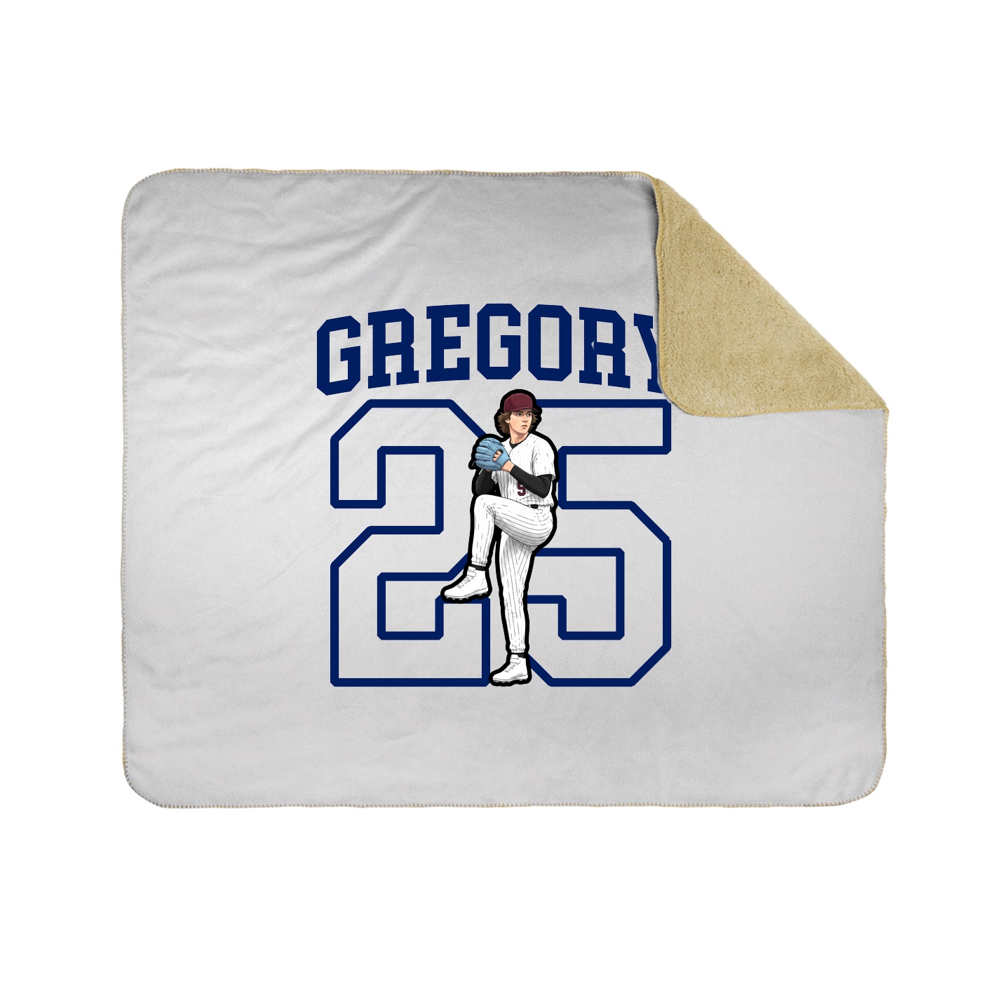 Throw Blanket — Shirsey in White