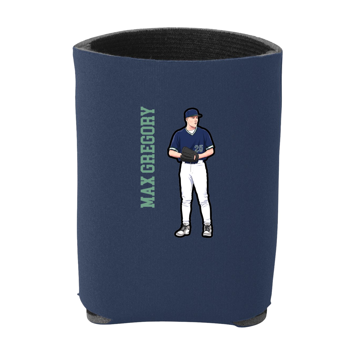 Can Holder — Name Vertical in Navy