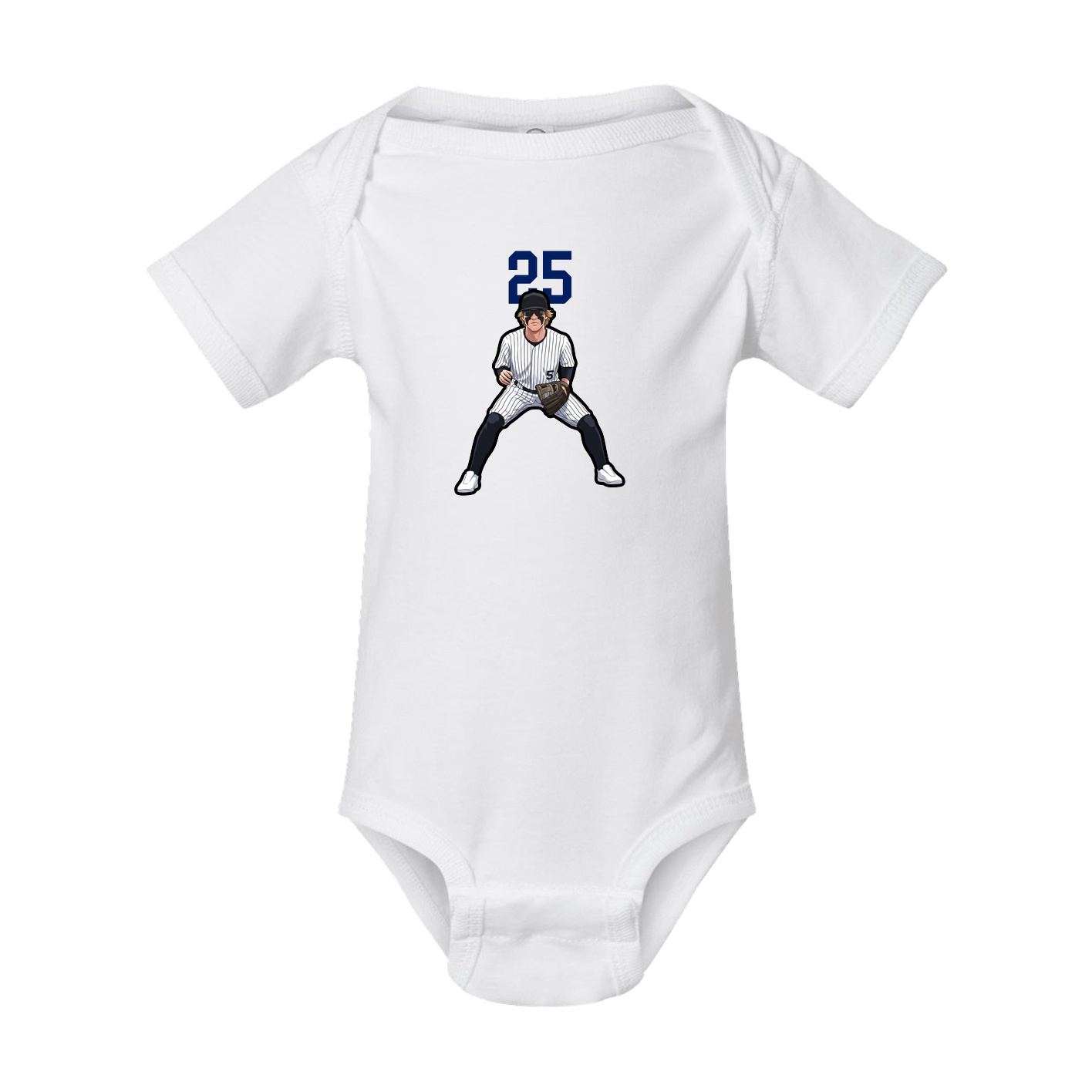 Baby Onesie — Number Top in White