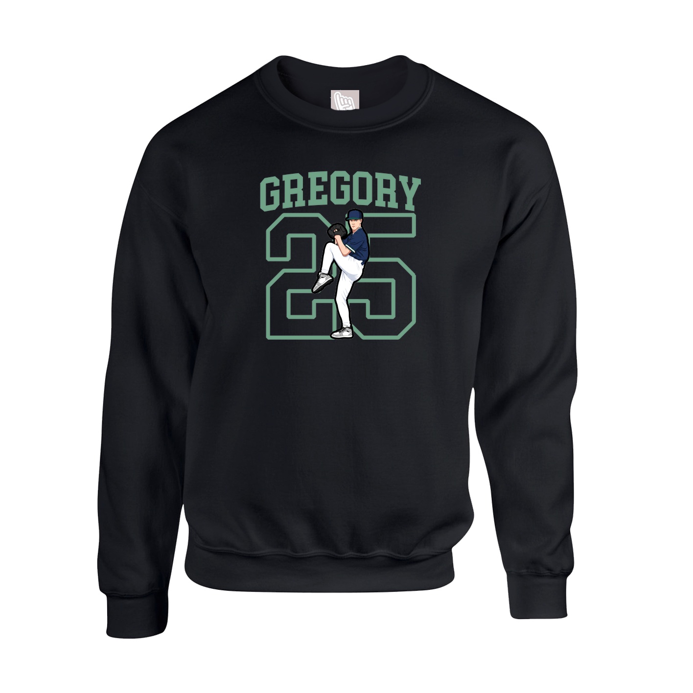 Fleece Crew — Shirsey in Black