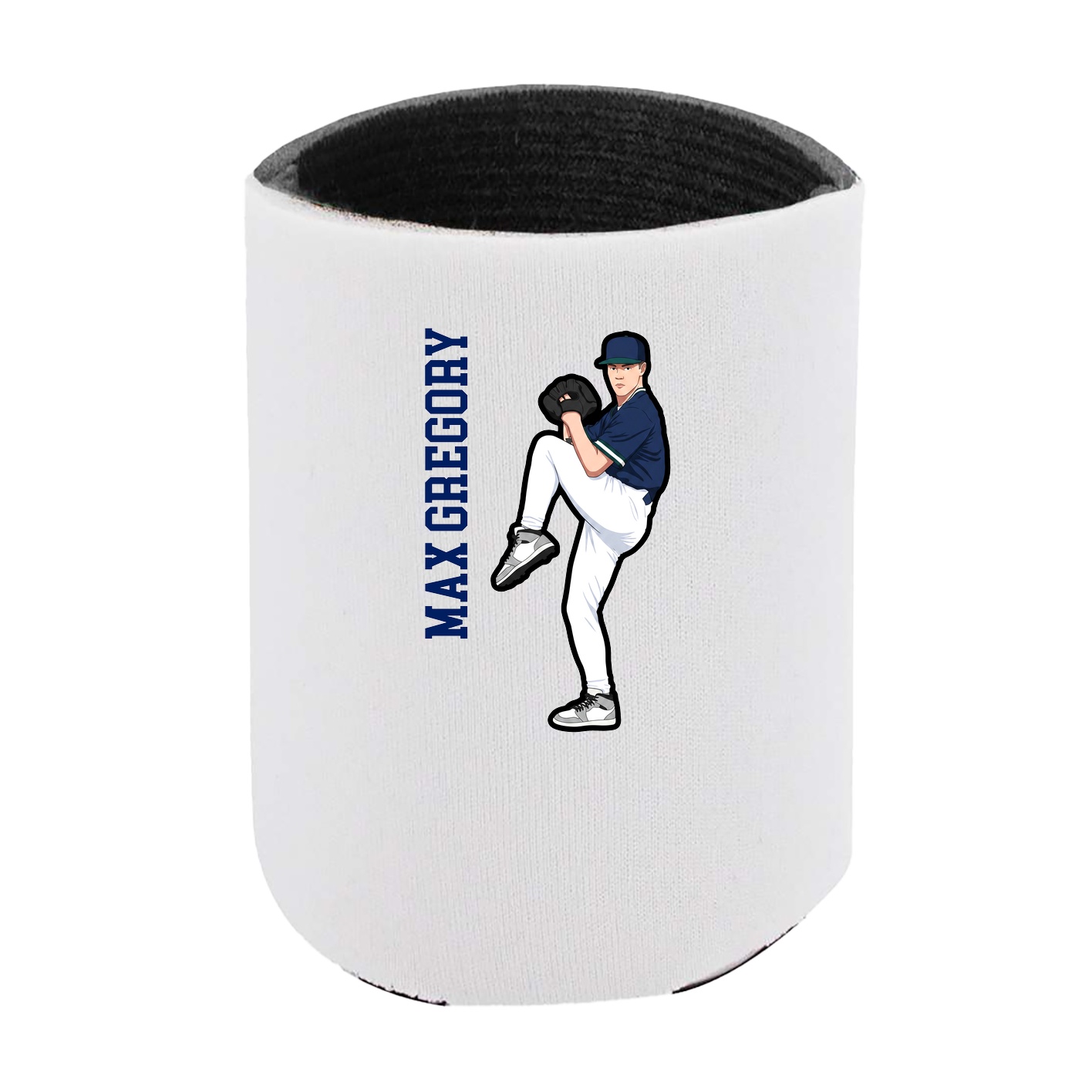 Can Holder — Name Vertical in White