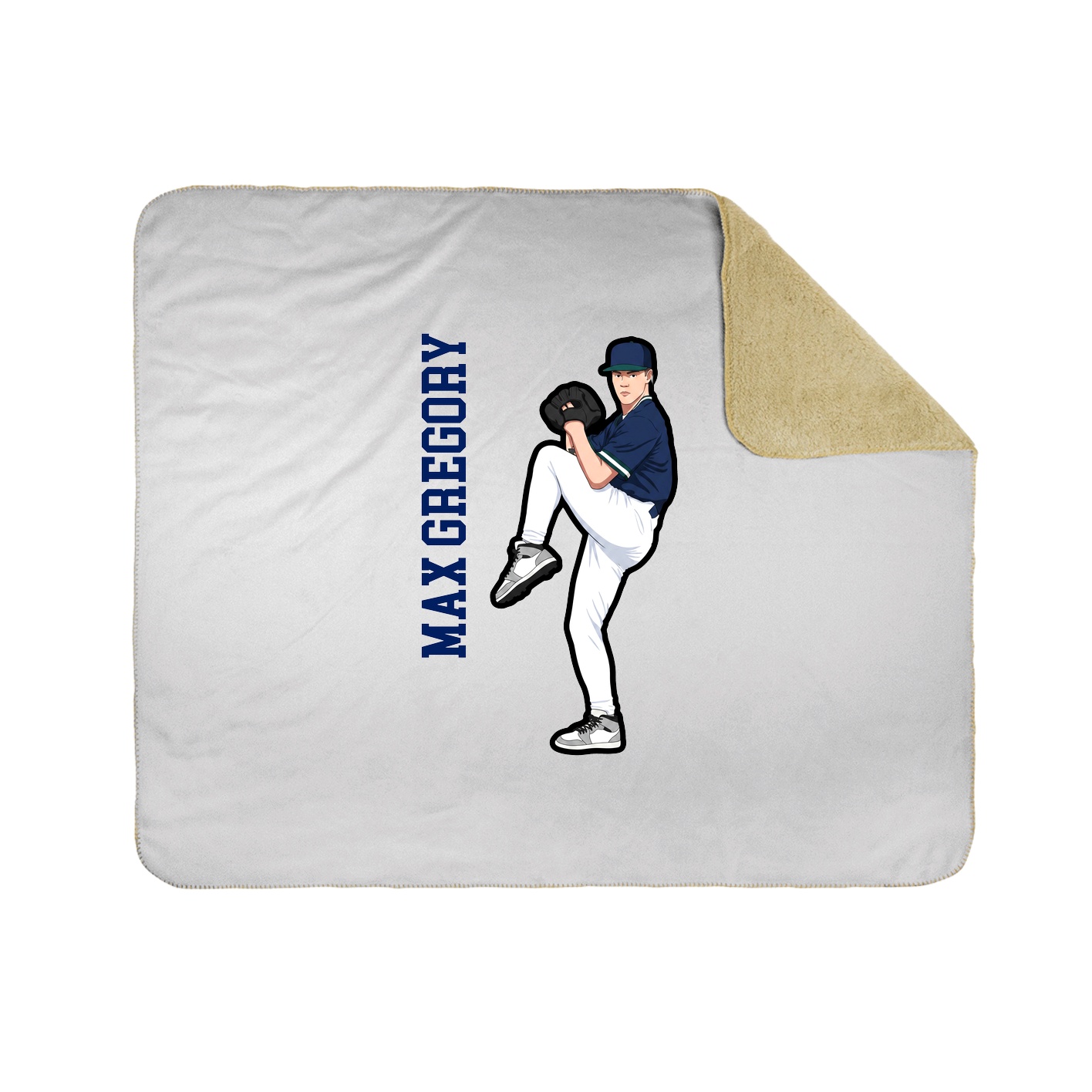 50x60 Sherpa Lined Throw Blanket