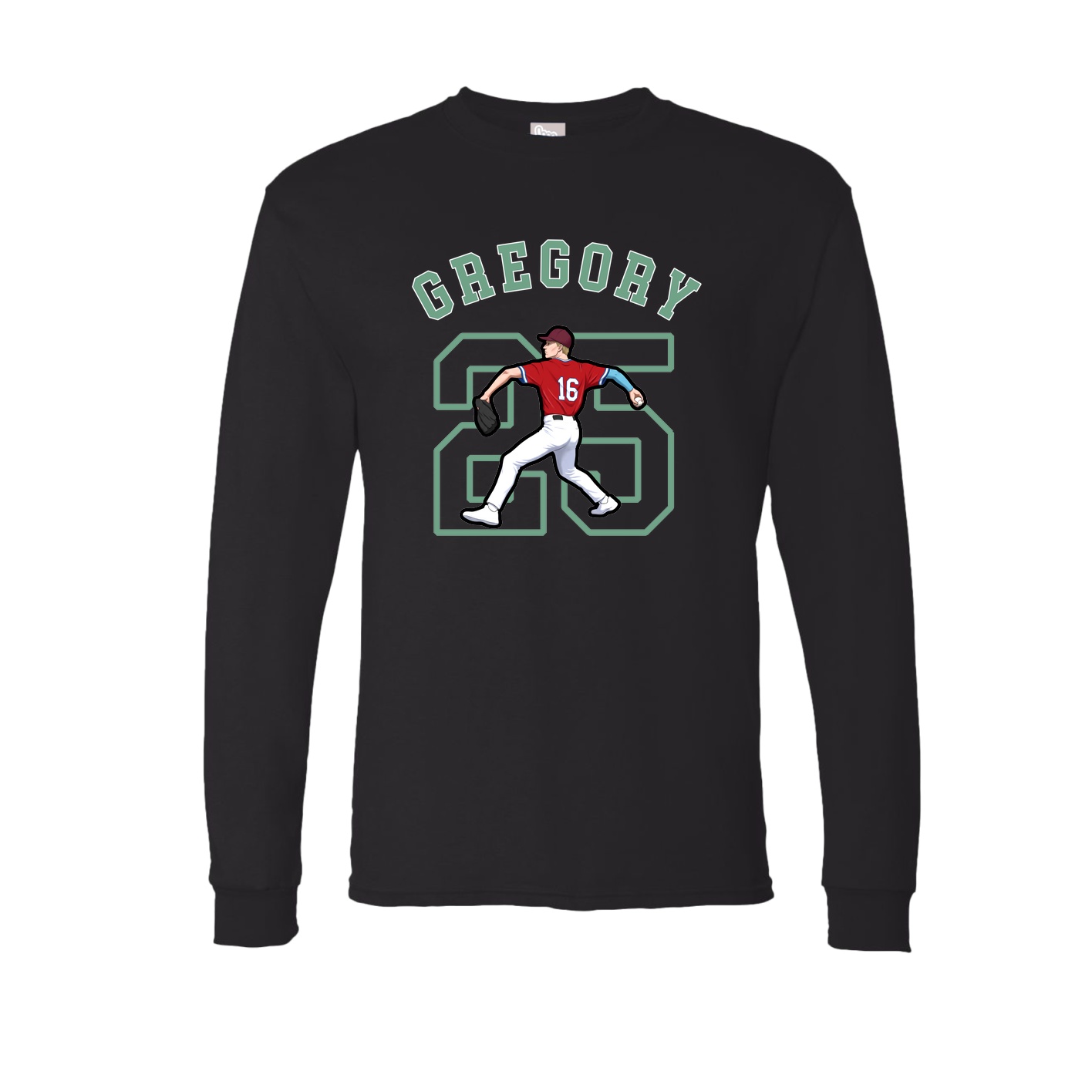 Long Sleeve Tee — Shirsey Arch in Black