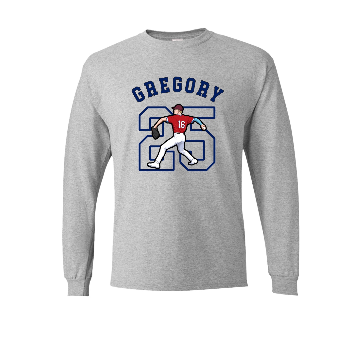 Long Sleeve Tee — Shirsey Arch in Grey