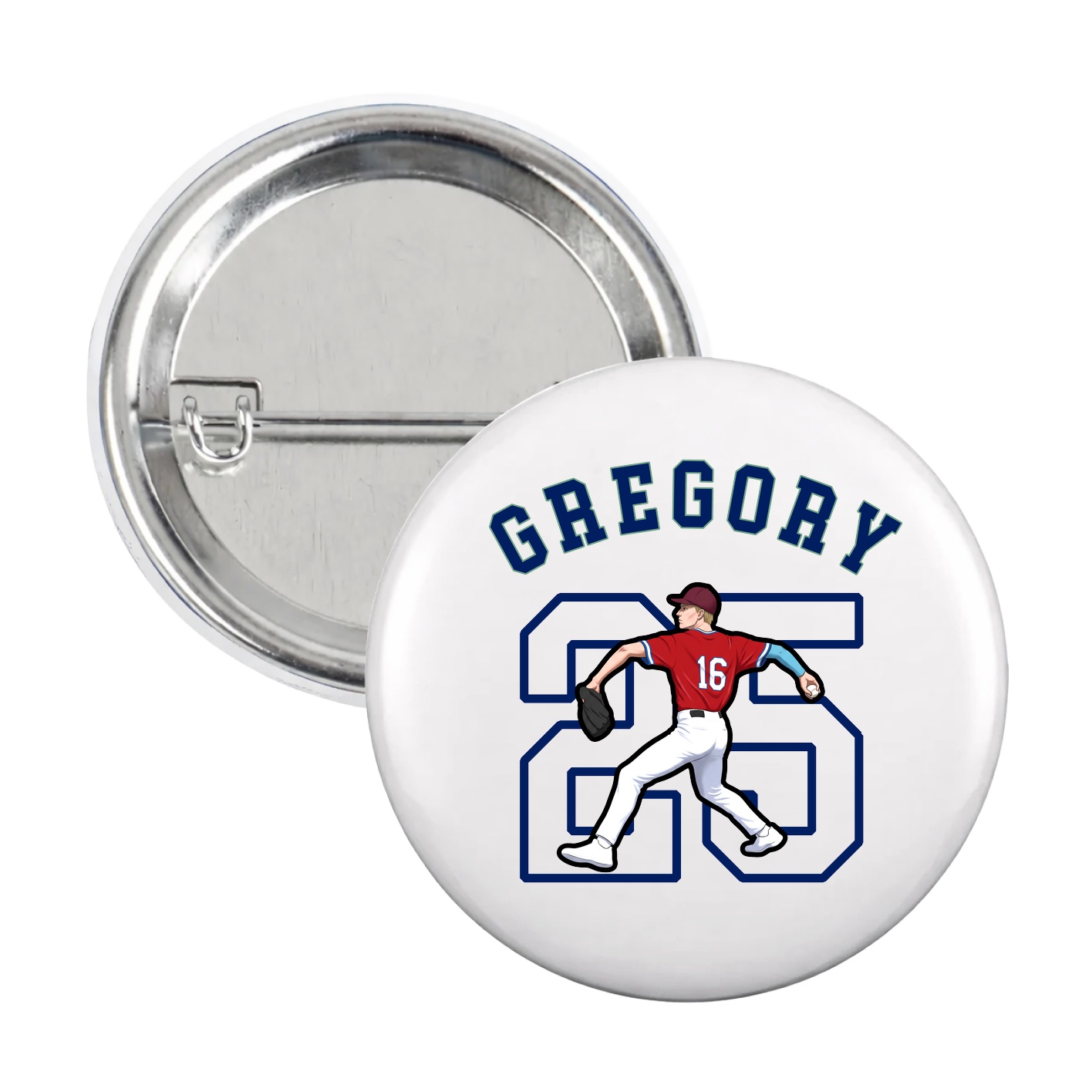 Game Day Button — Shirsey Arch in White