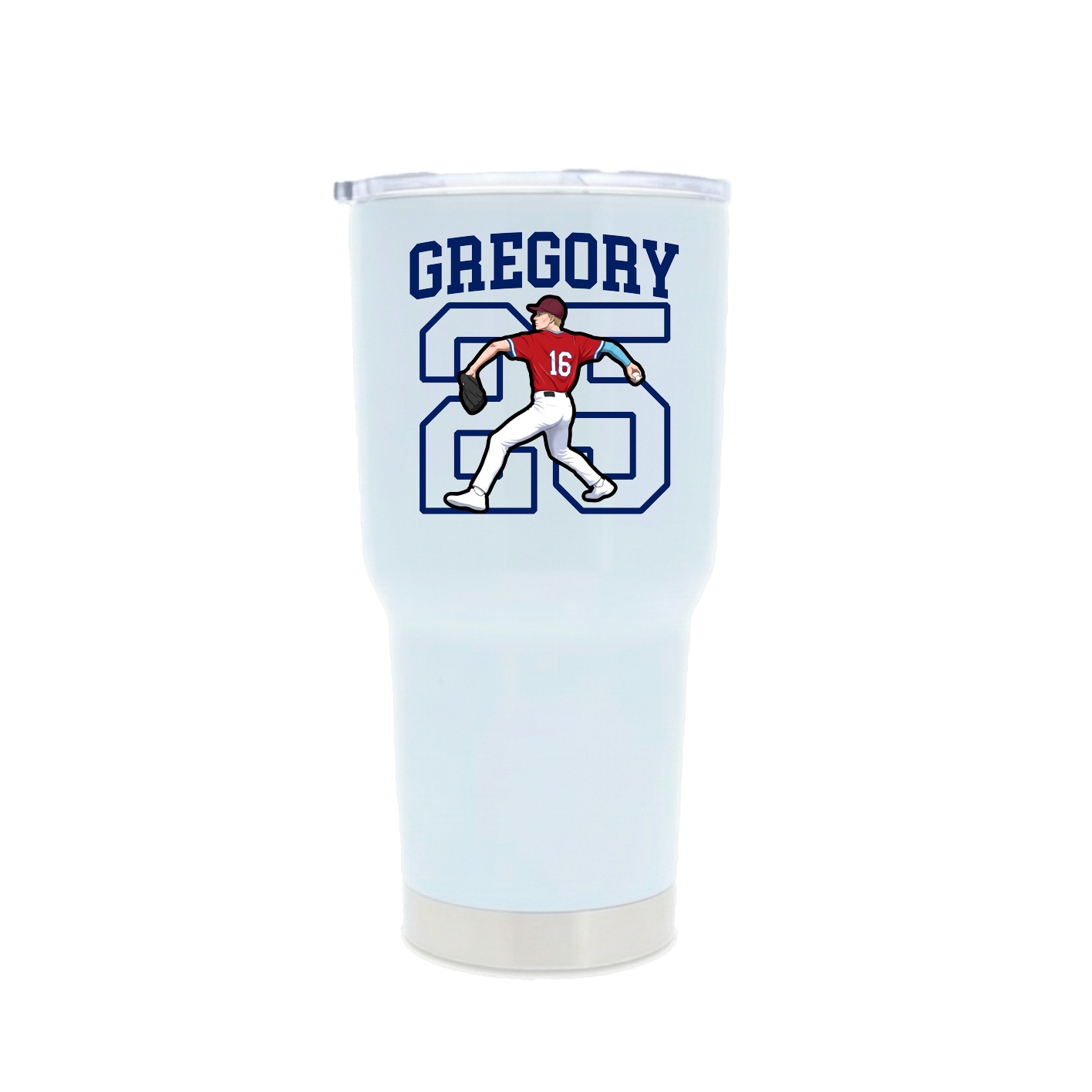 30oz Stainless Steel Tumbler — Shirsey in White
