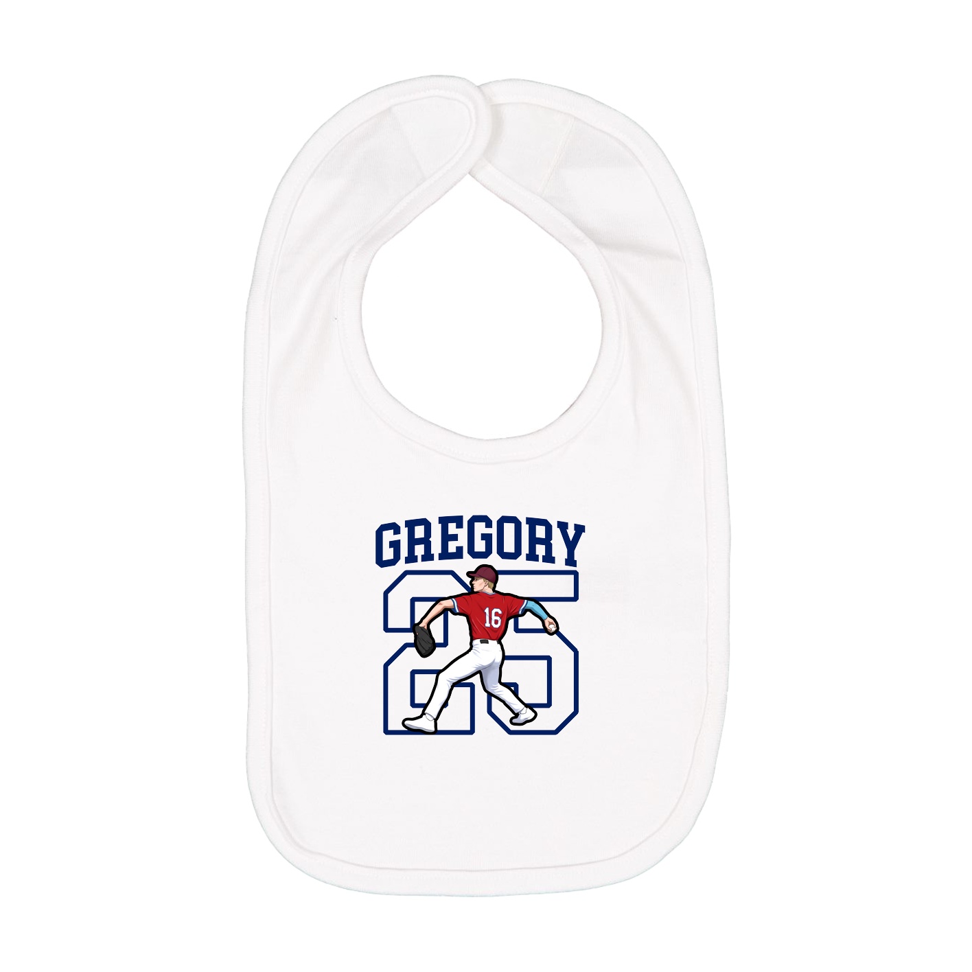 Infant Bib — Shirsey in White