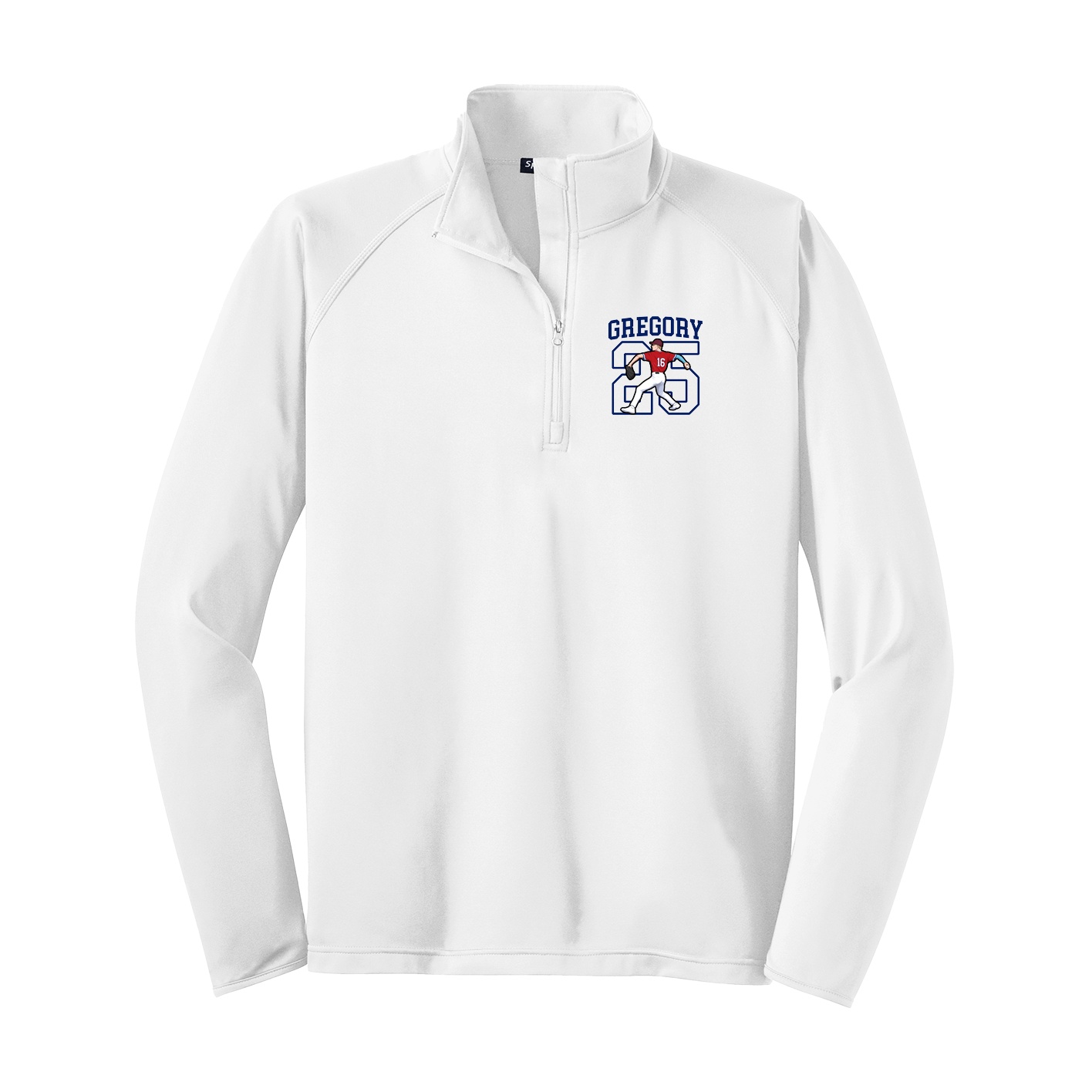 Q-Zip Pullover — Shirsey in White