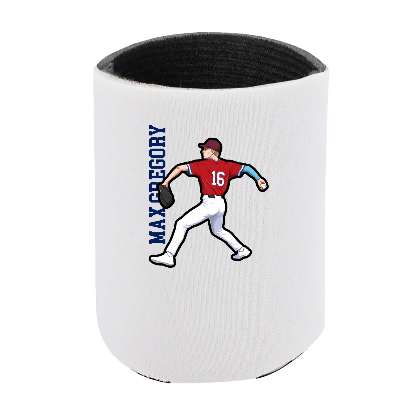 Can Holder — Name Vertical in White