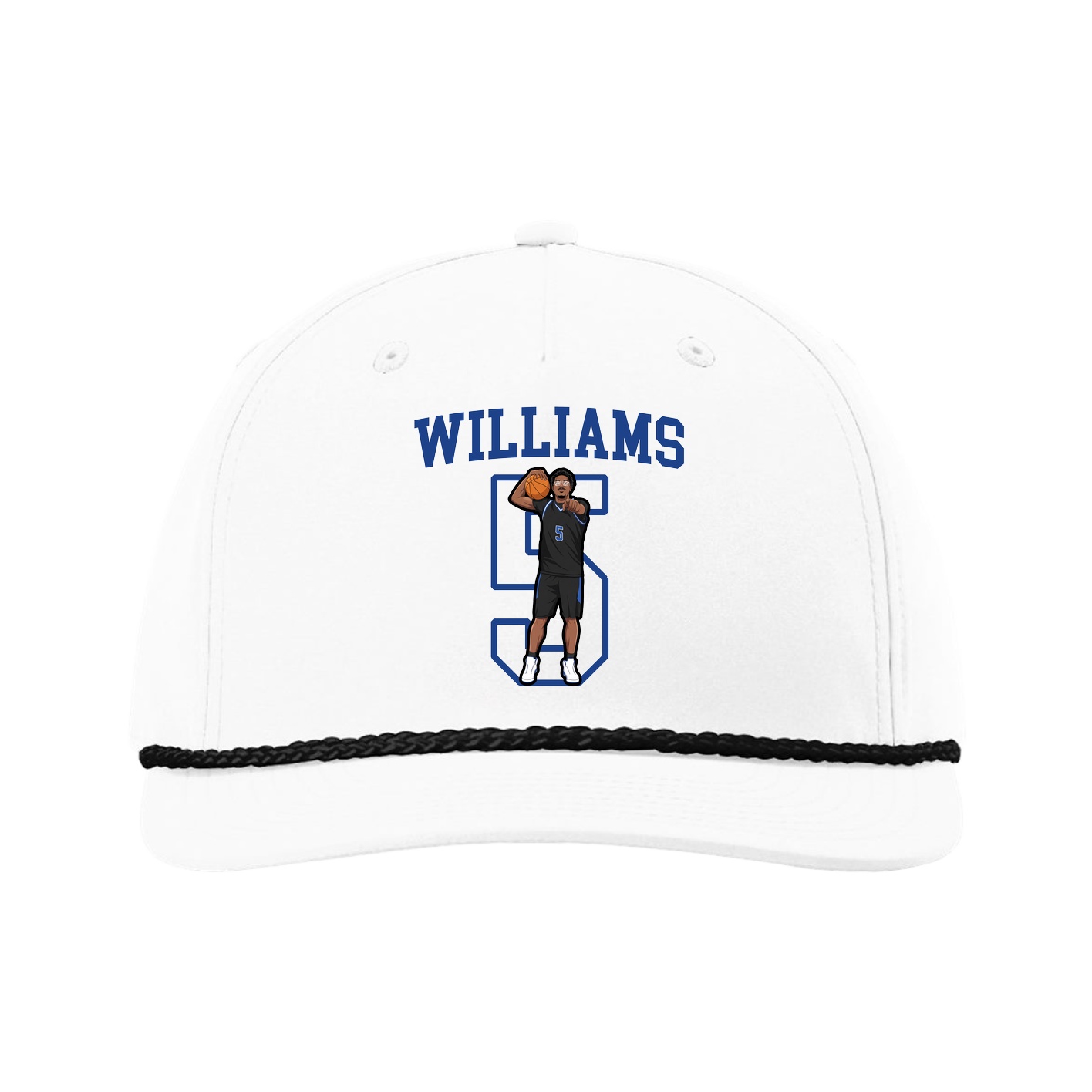 Five-Panel Classic Rope Cap — Shirsey in White