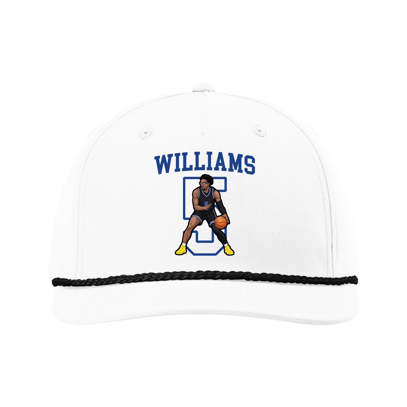Five-Panel Classic Rope Cap — Shirsey in White