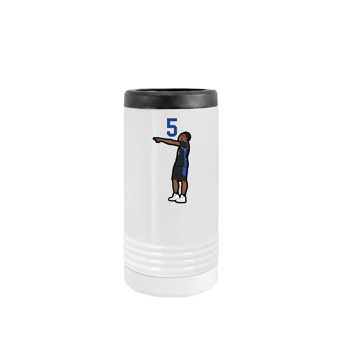 Slim Beverage Holder — Number Top in White