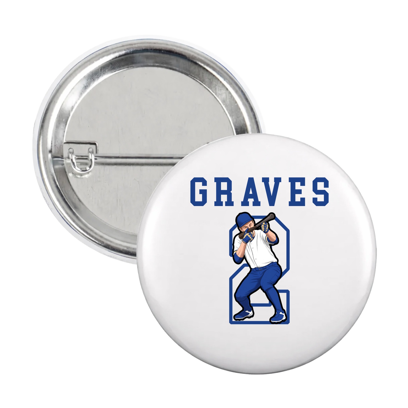 Game Day Button — Shirsey in White