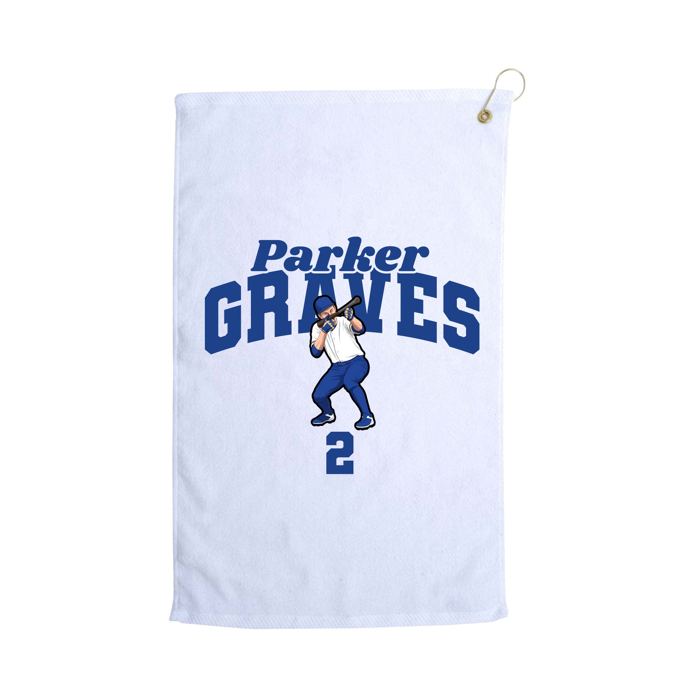 Golf Towel — Signature Arch in White