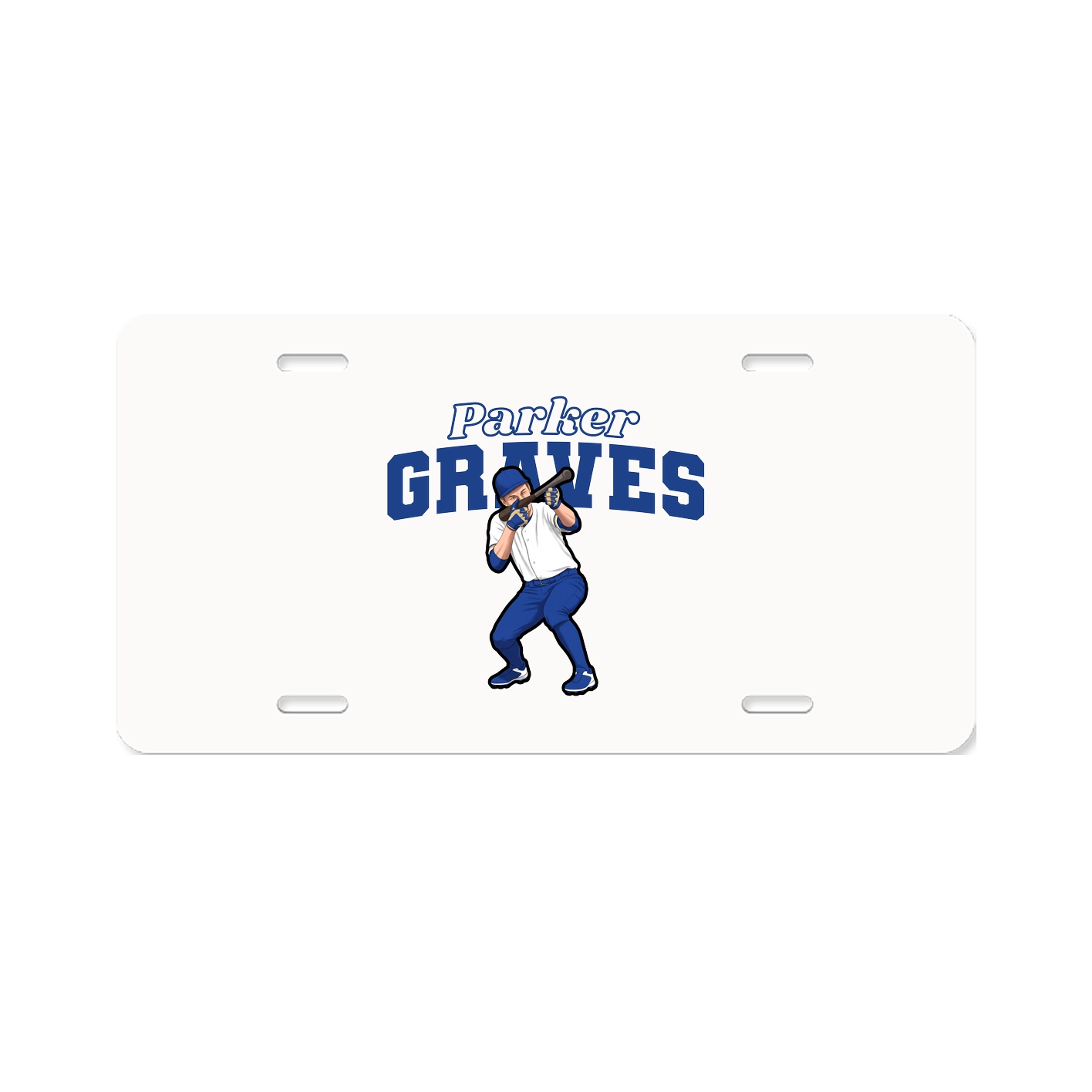 License Plate — Name Arch in Classic
