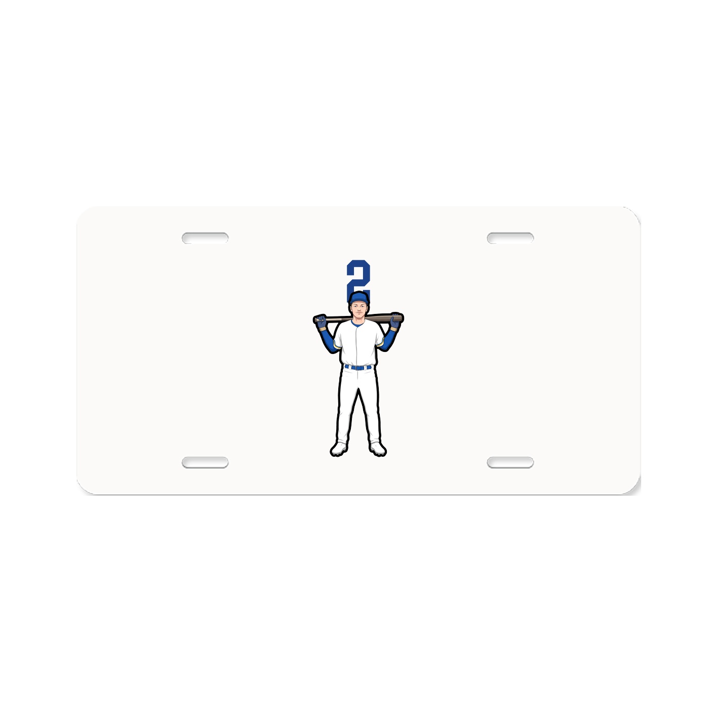 License Plate — Number Top in Classic