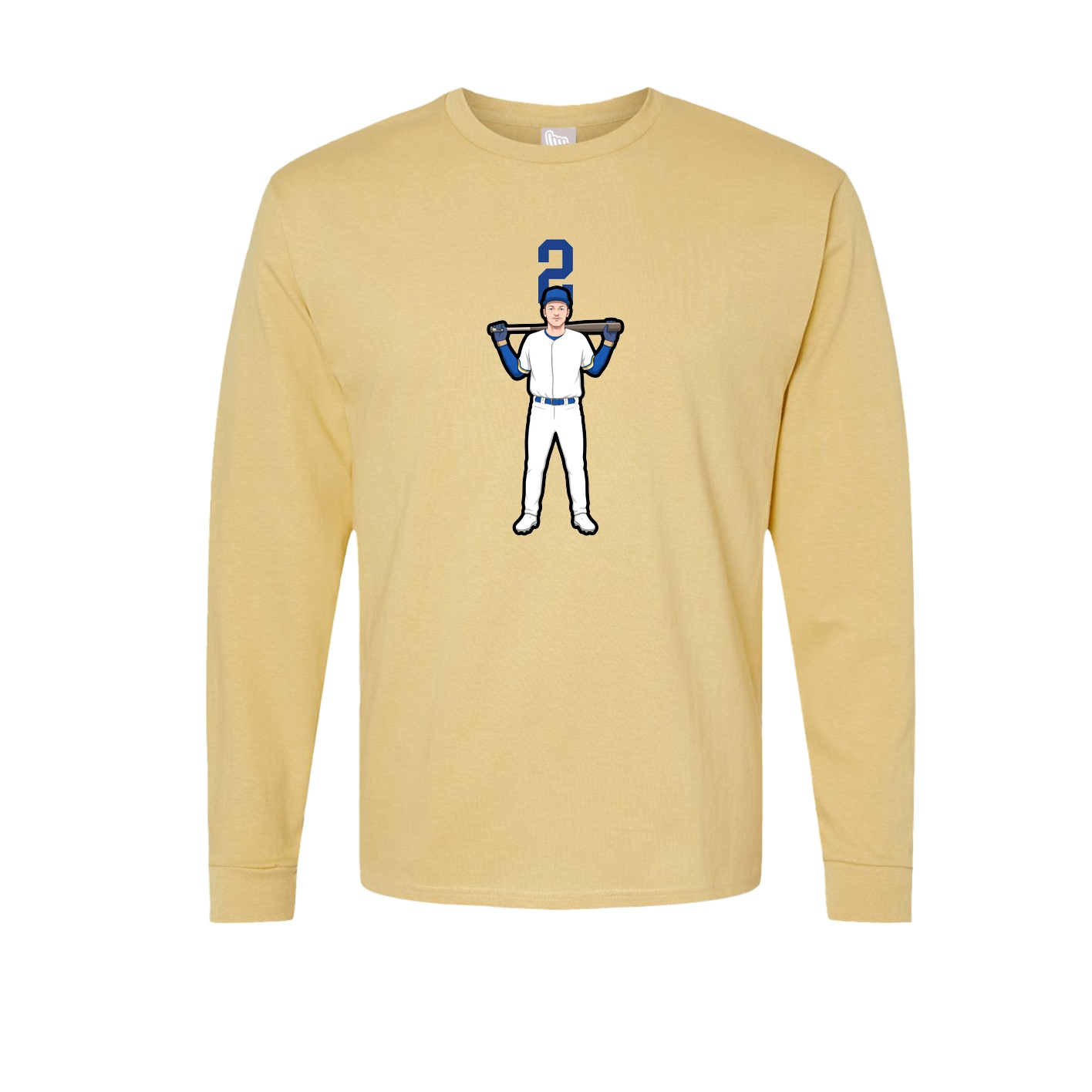 Long Sleeve Tee — Number Top in Vegas Gold