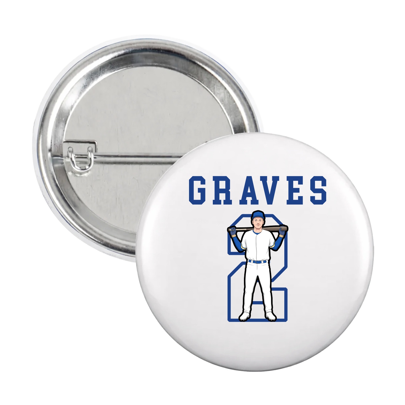 Game Day Button — Shirsey in White