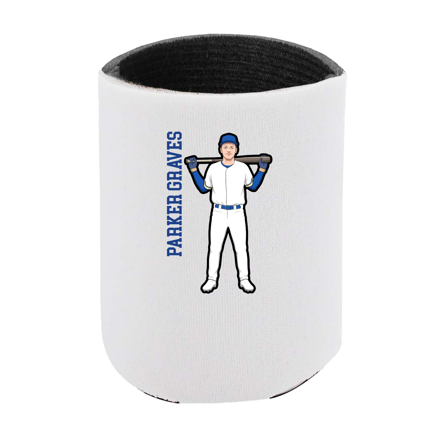 Can Holder — Name Vertical in White