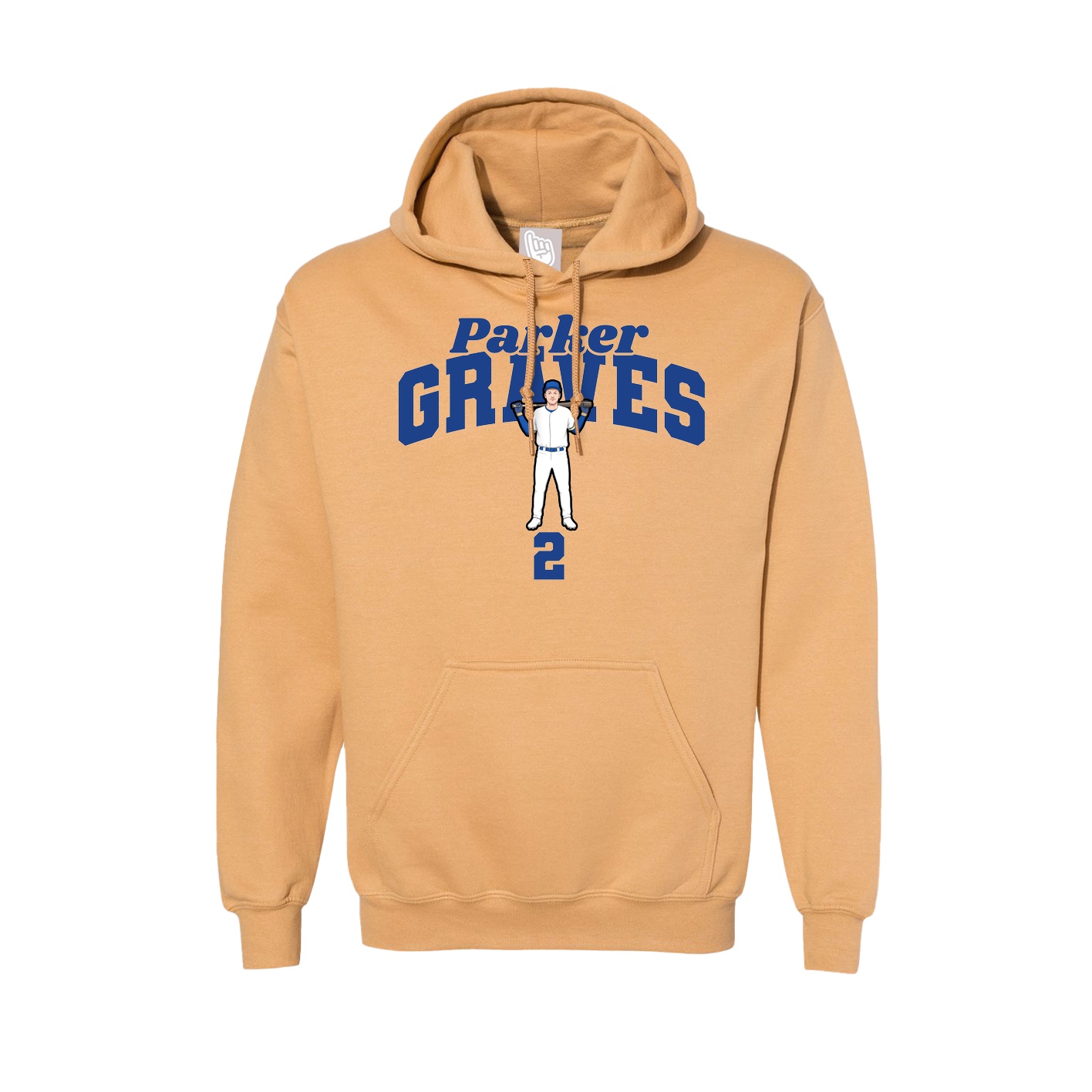 Hoodie — Signature Arch in Vegas Gold