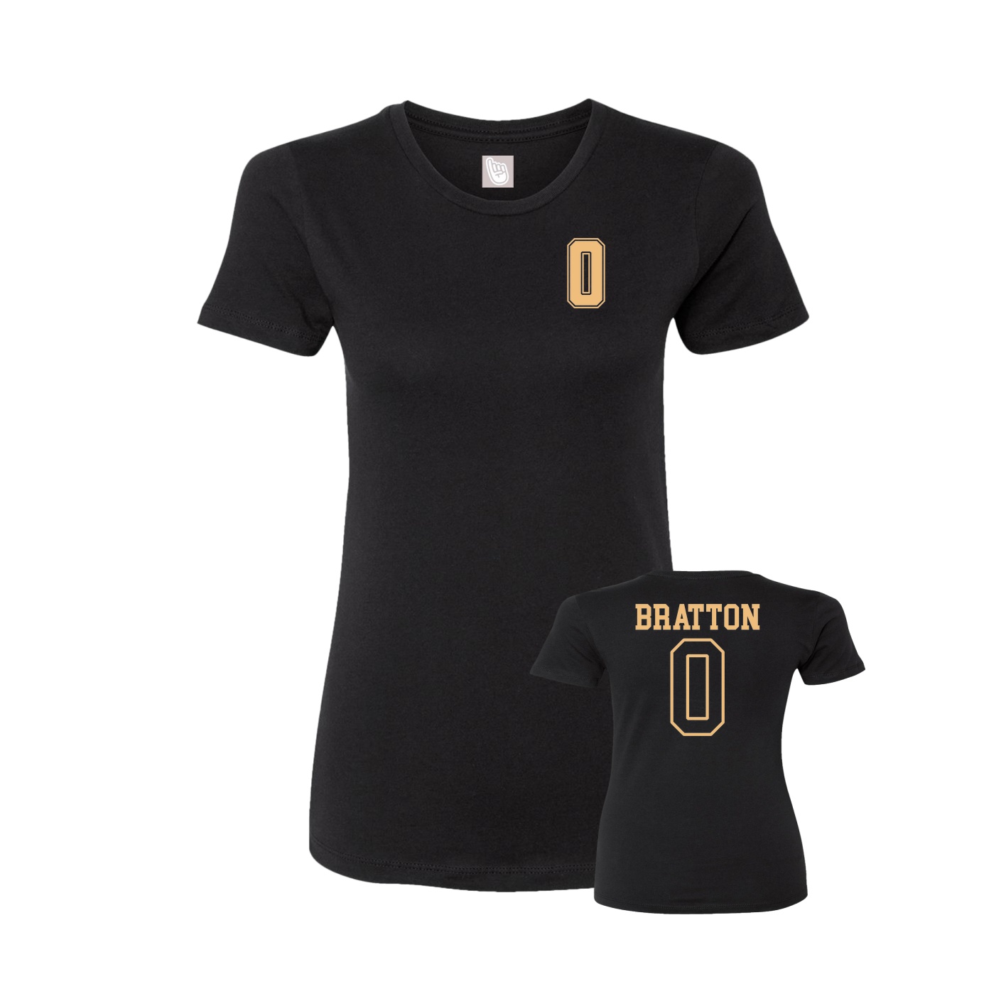 Womens Tee — Chest Back in Black