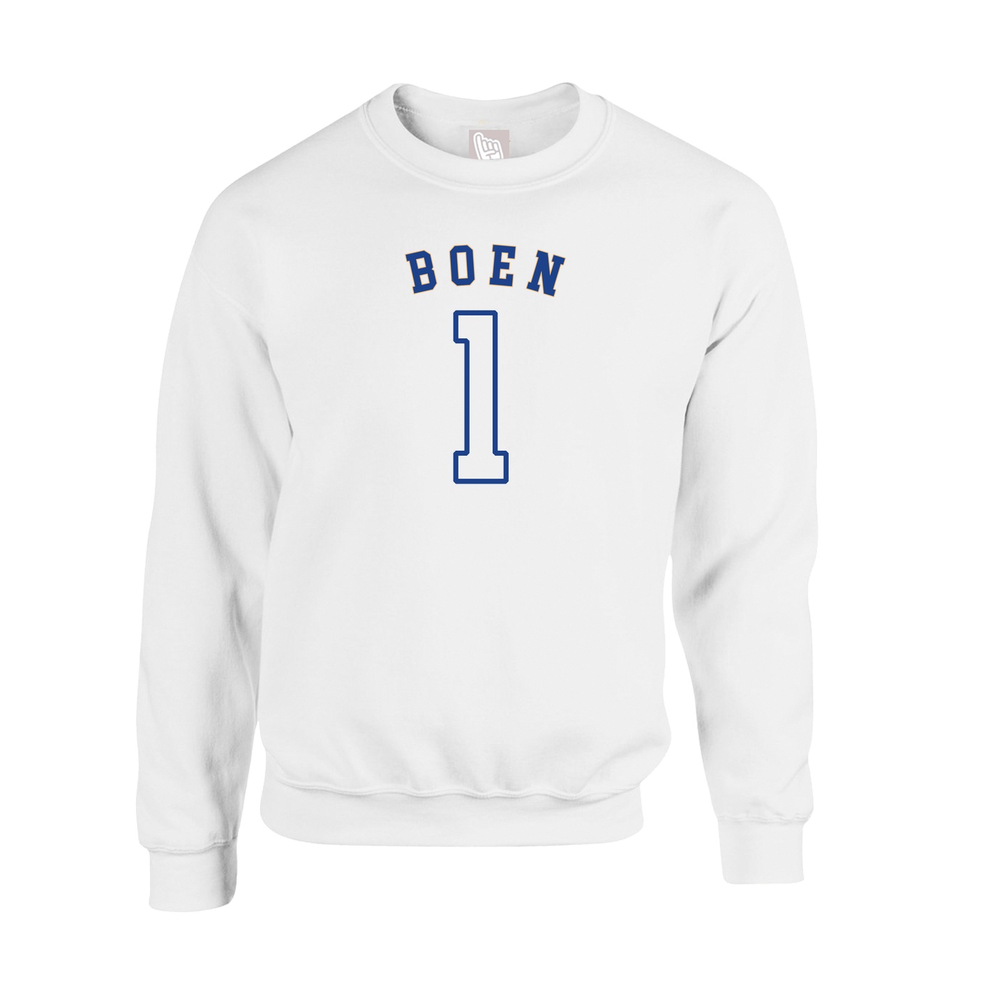 Fleece Crew — Shirsey Arch in White