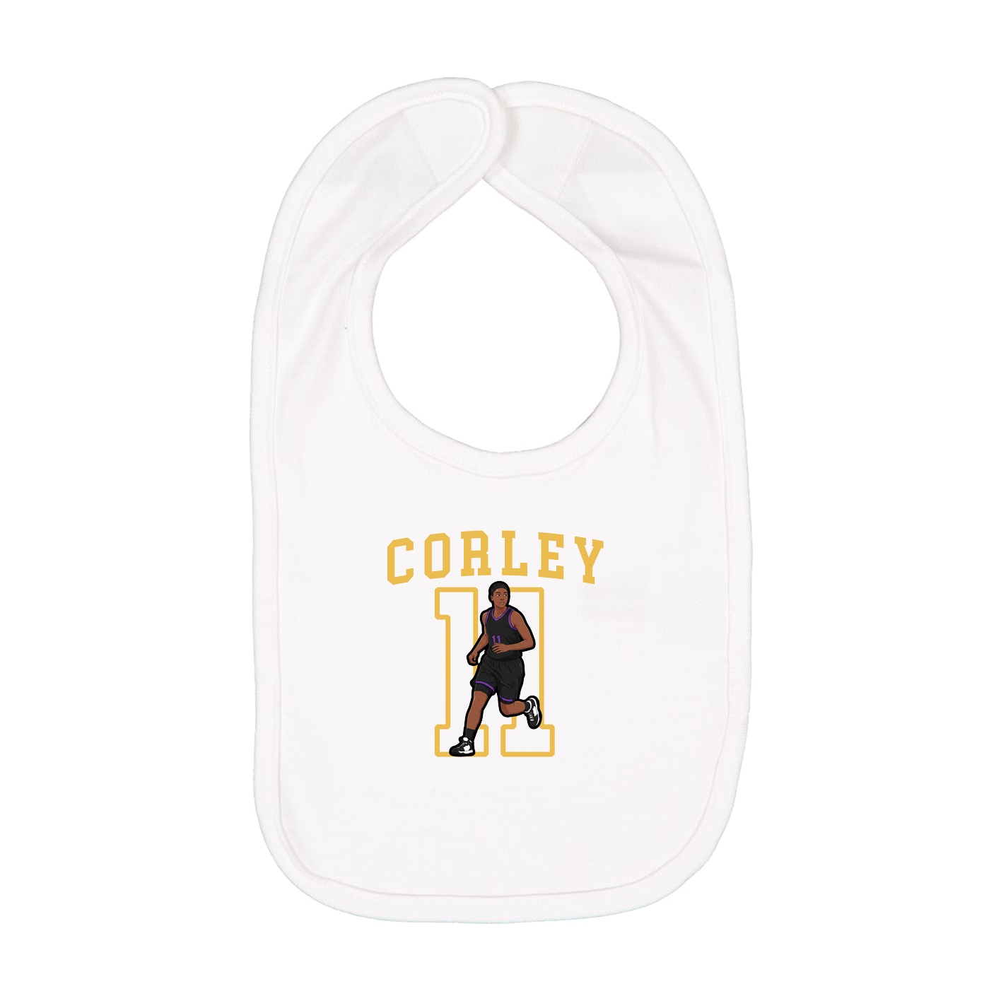 Infant Bib — Shirsey in White