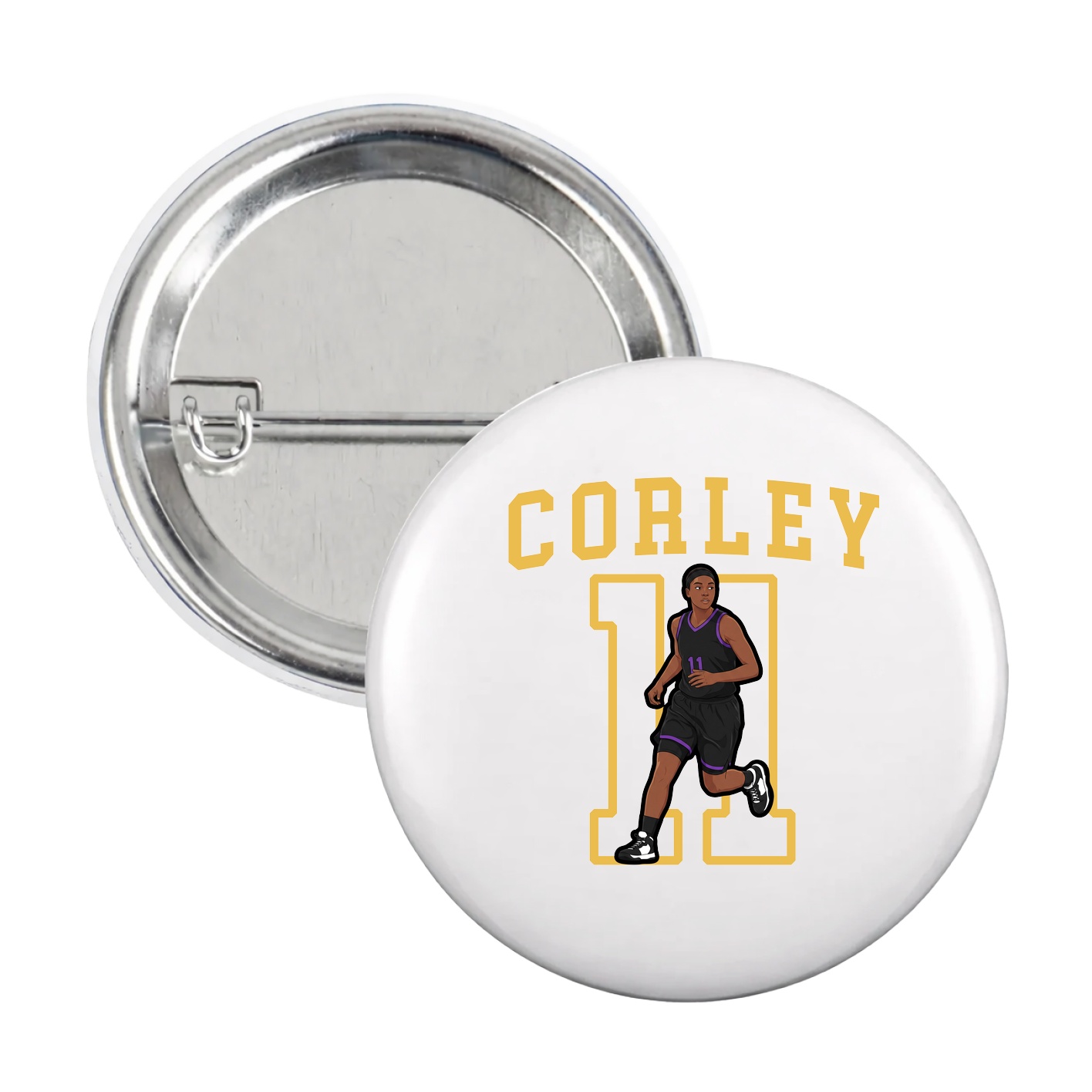 Game Day Button — Shirsey in White