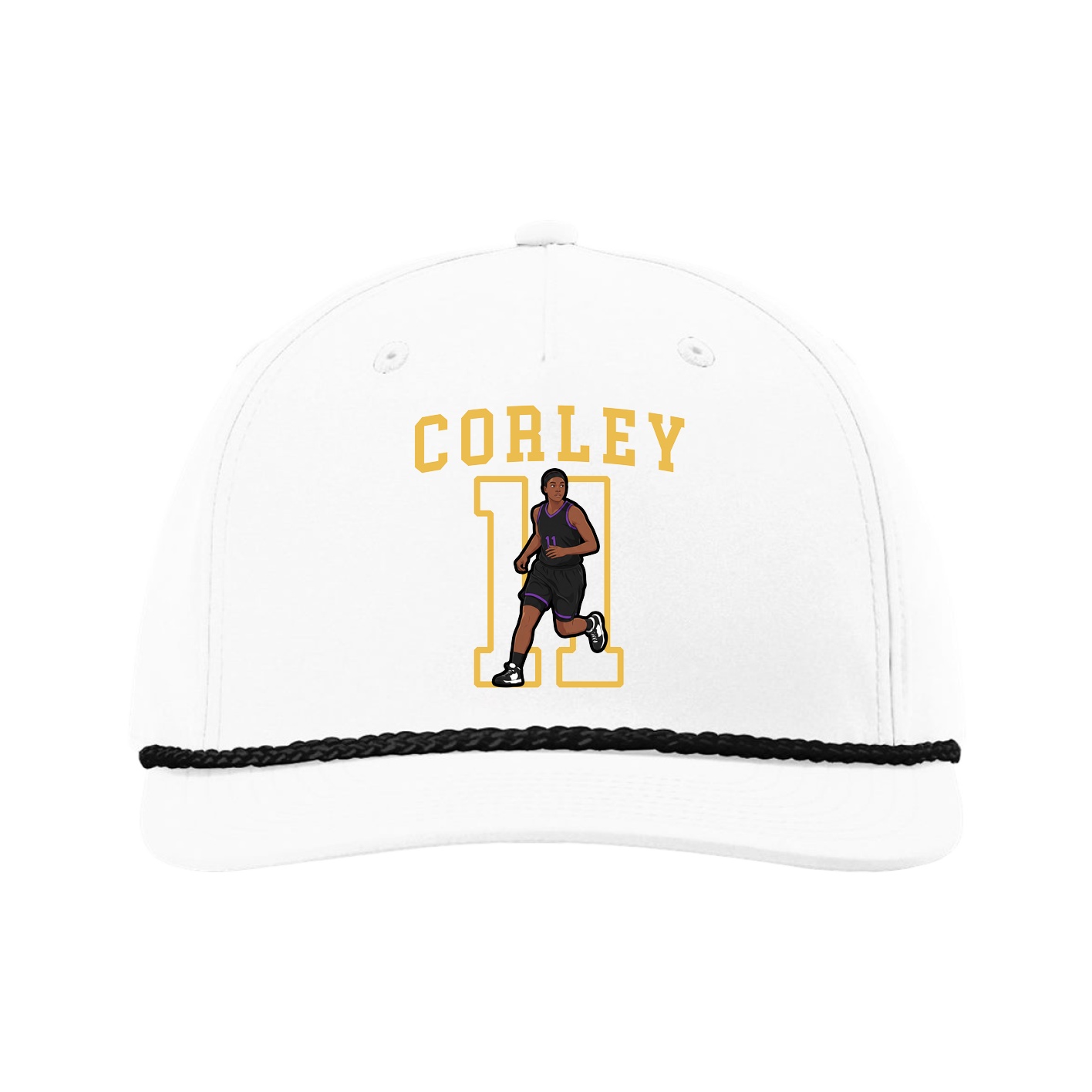 Five-Panel Classic Rope Cap — Shirsey in White