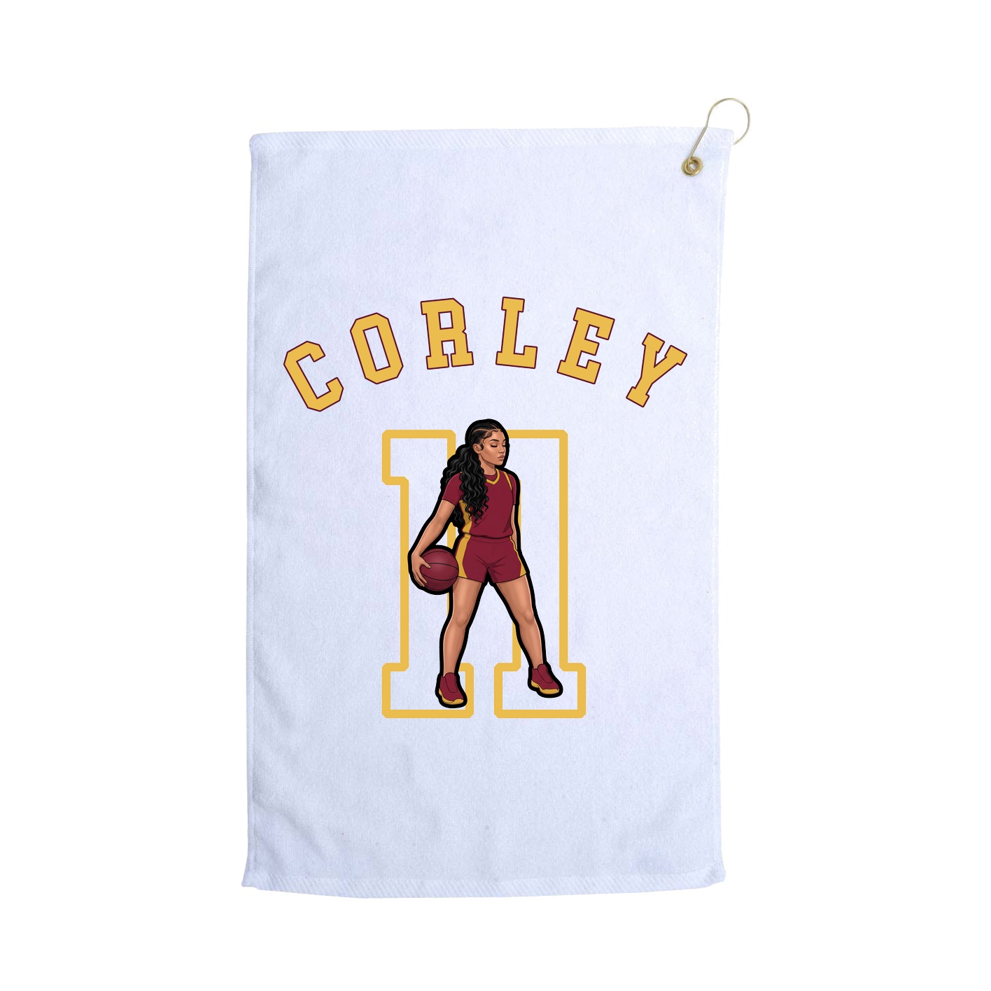 Golf Towel — Shirsey Arch in White