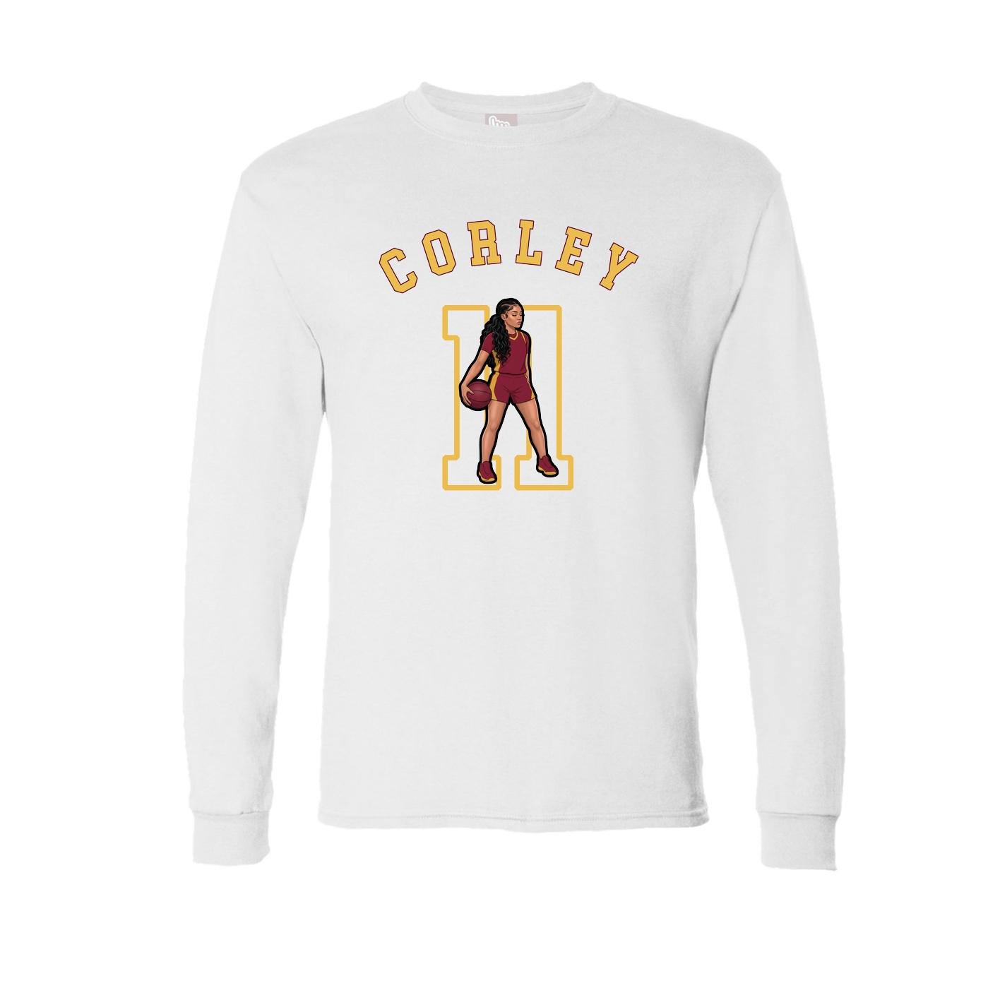Long Sleeve Tee — Shirsey Arch in White
