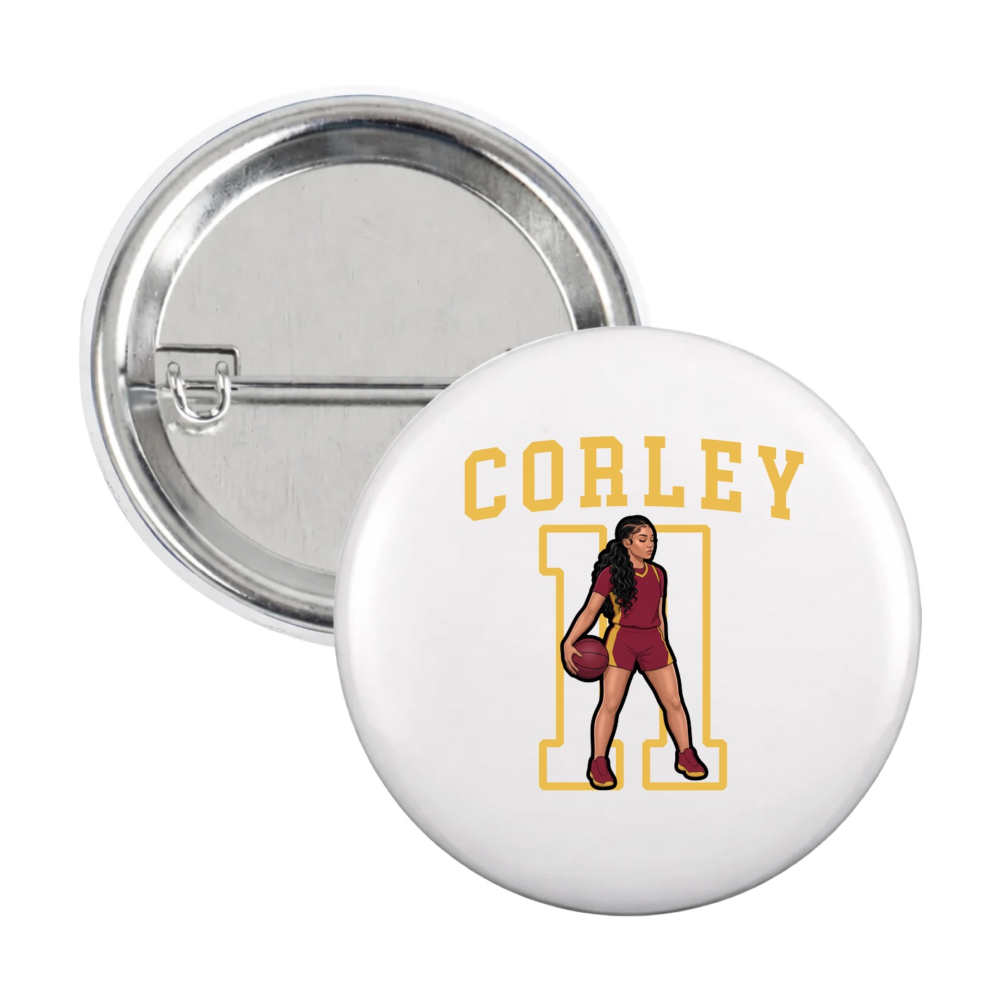 Game Day Button — Shirsey in White