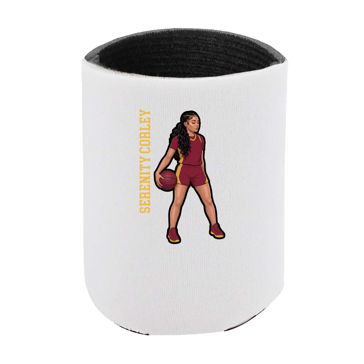 Can Holder — Name Vertical in White