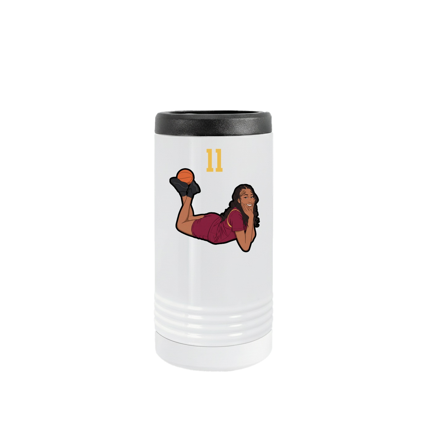 Slim Beverage Holder — Number Top in White