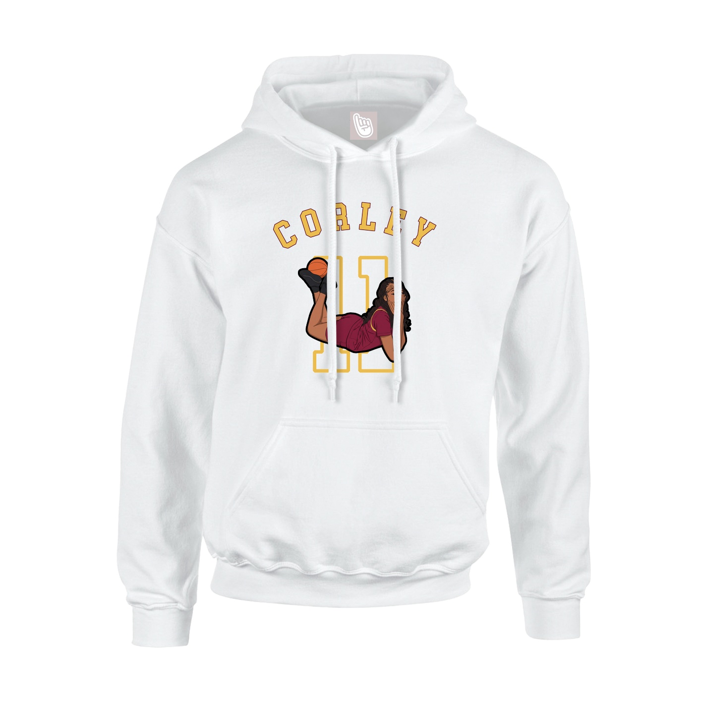Youth Hoodie — Shirsey Arch in White