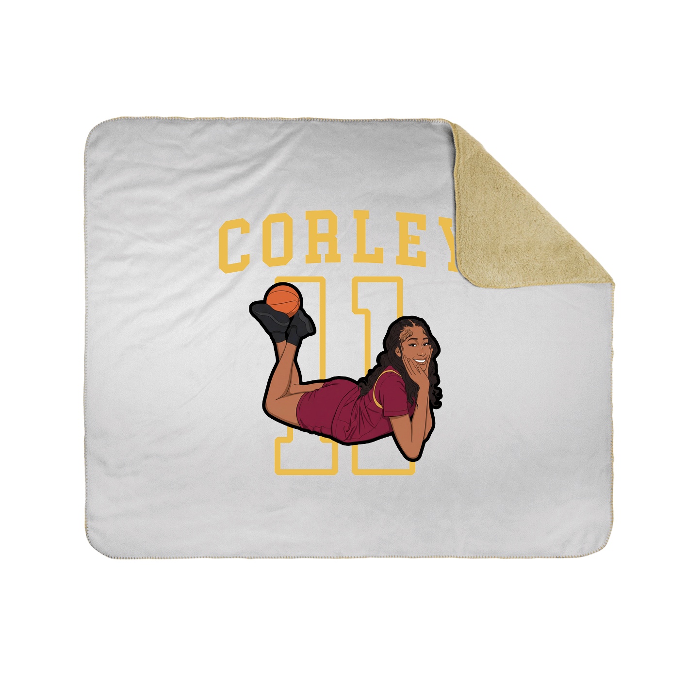 Throw Blanket — Shirsey in White