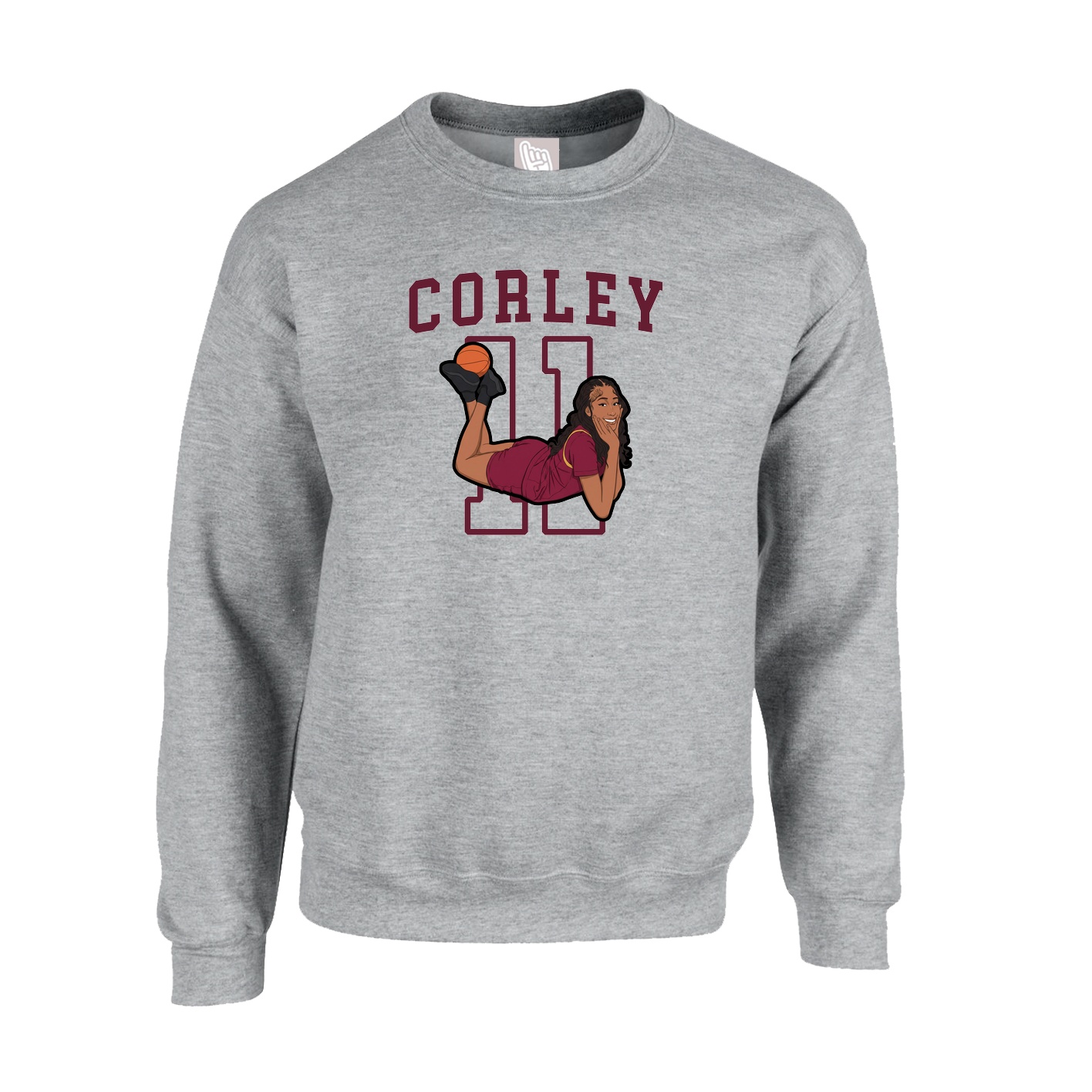 Fleece Crew — Shirsey in Grey