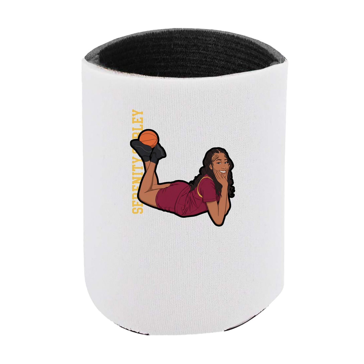Can Holder — Name Vertical in White