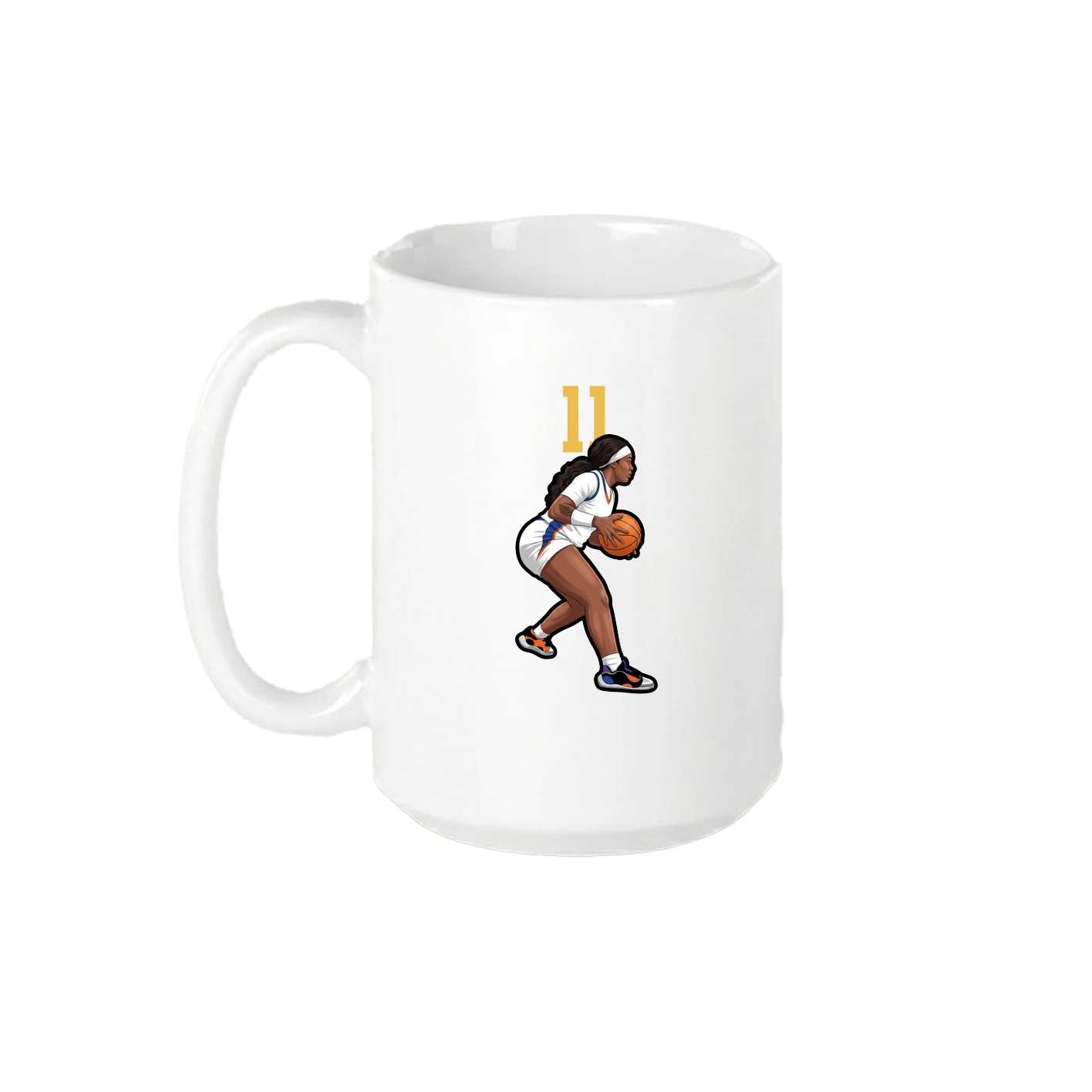 15oz Coffee Mug — Number Top in White