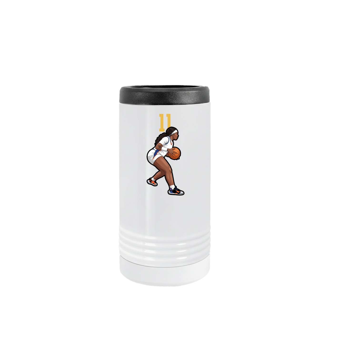 Slim Beverage Holder — Number Top in White