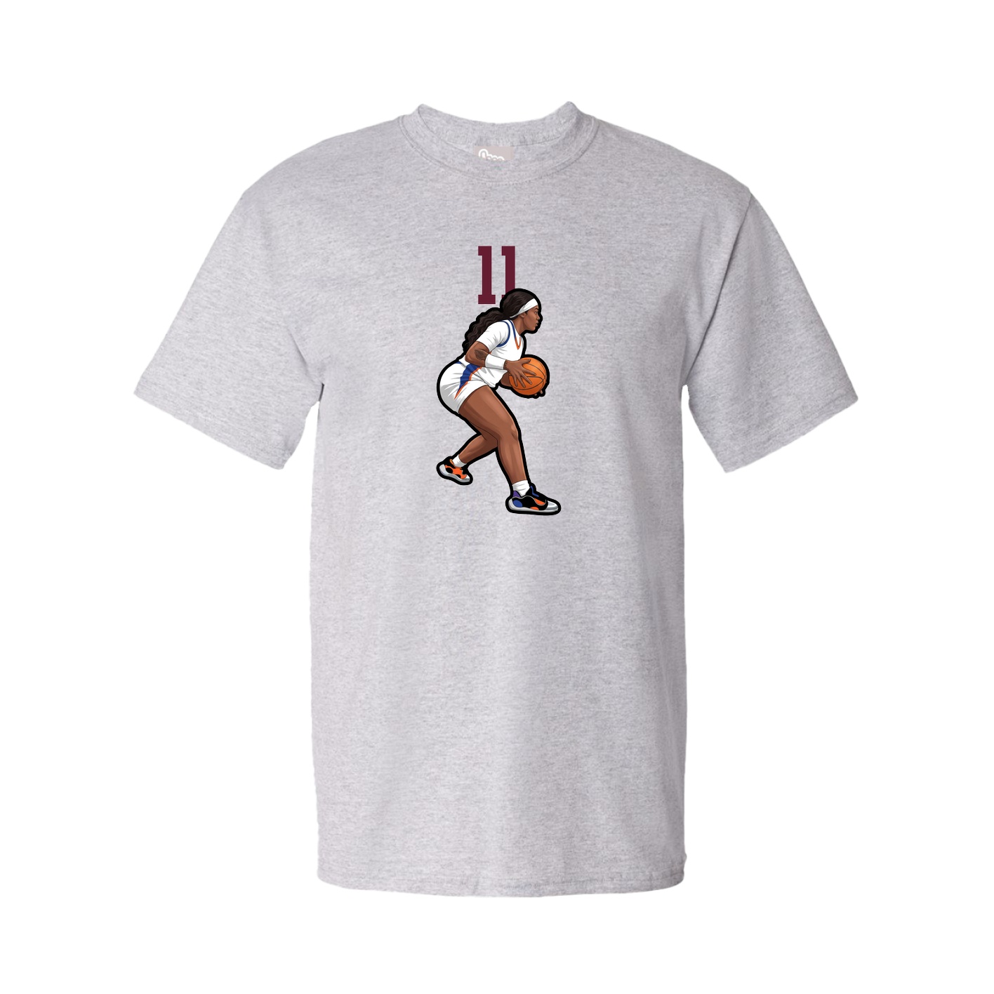 Youth Tee — Number Top in Grey