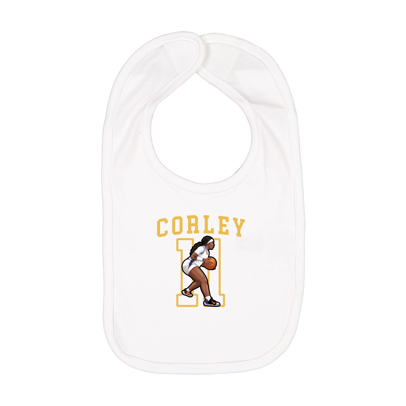 Infant Bib — Shirsey in White