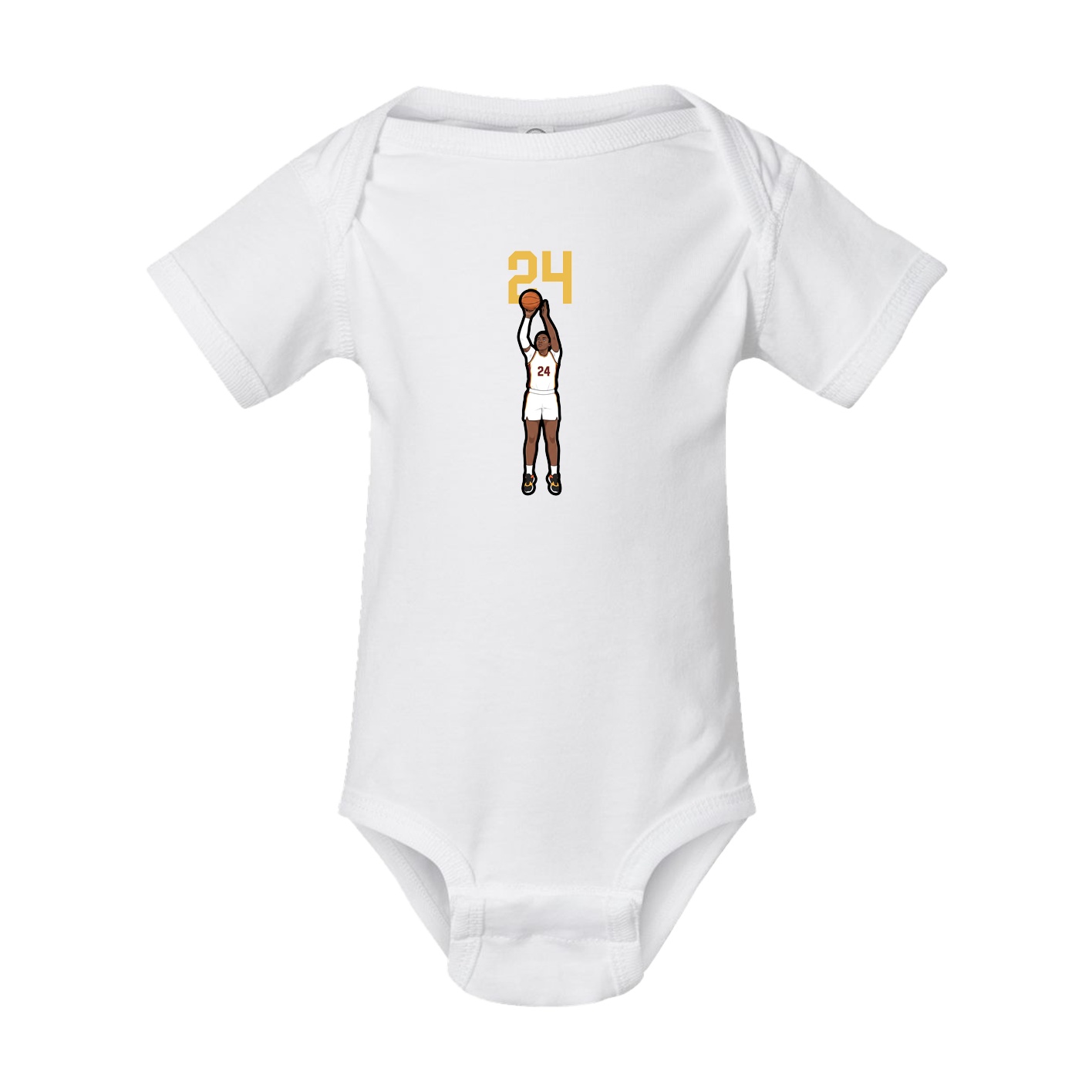 Baby Onesie — Number Top in White