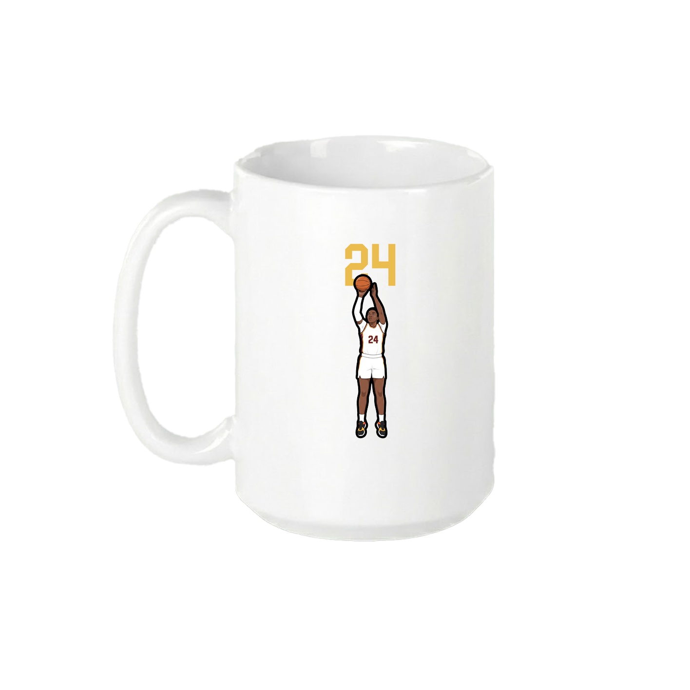 15oz Coffee Mug — Number Top in White