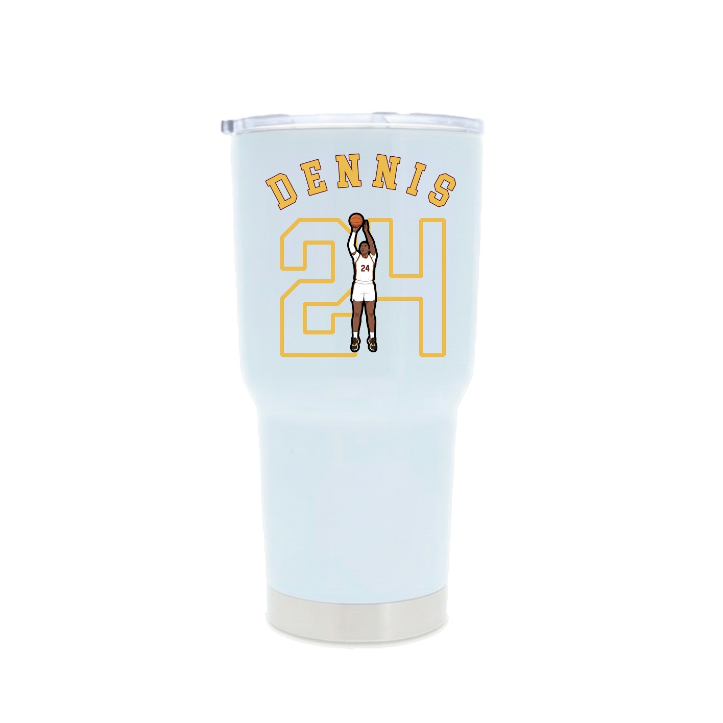 30oz Stainless Steel Tumbler — Shirsey Arch in White